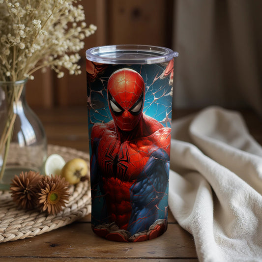 Spiderman Inspired Travel Mug for Superhero Fans