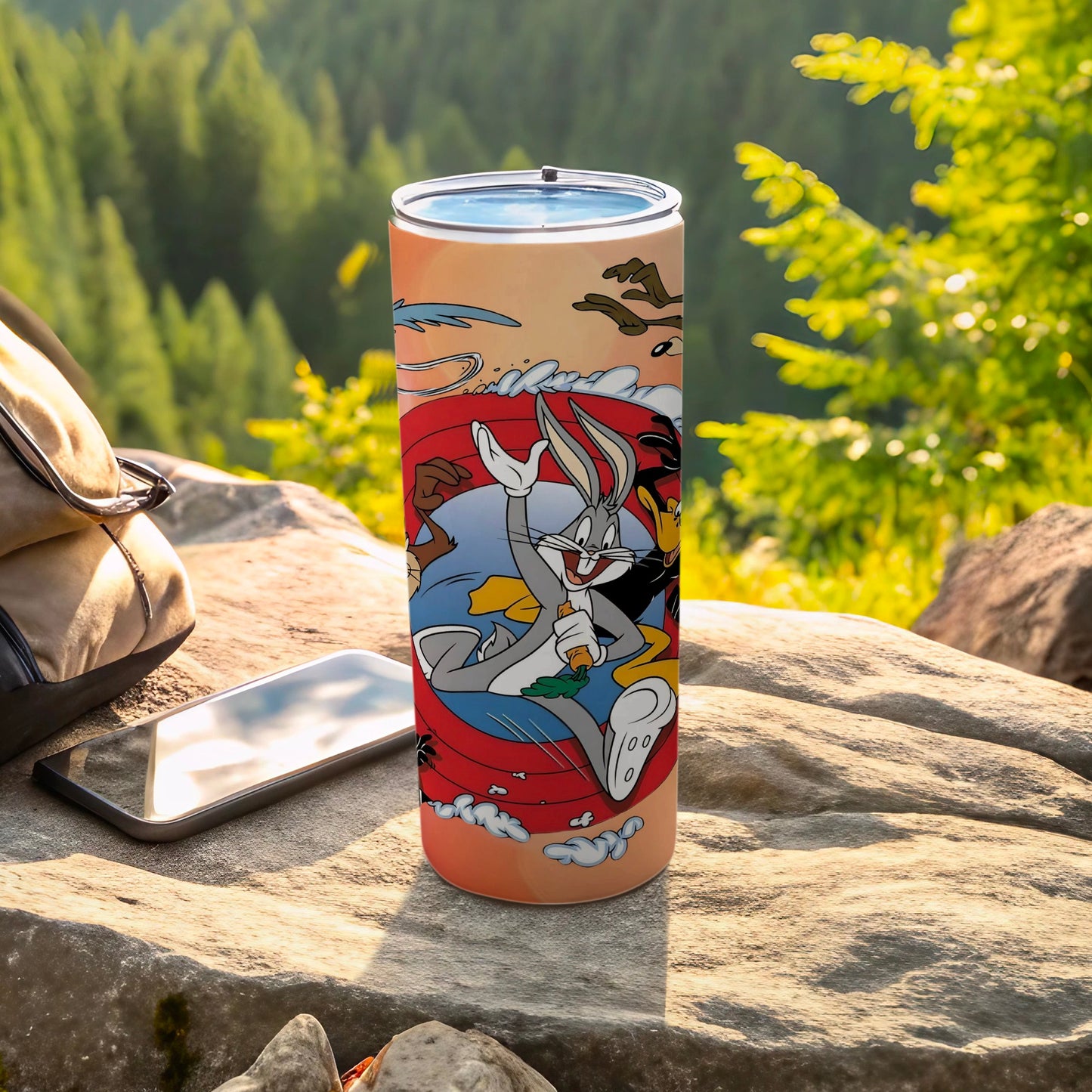 Bugs Bunny and Daffy Duck Cartoon Design Tumbler