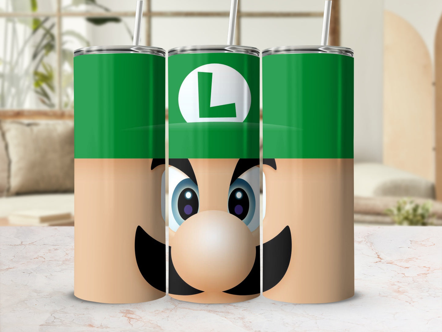Luigi Character Design Green Tumbler product type