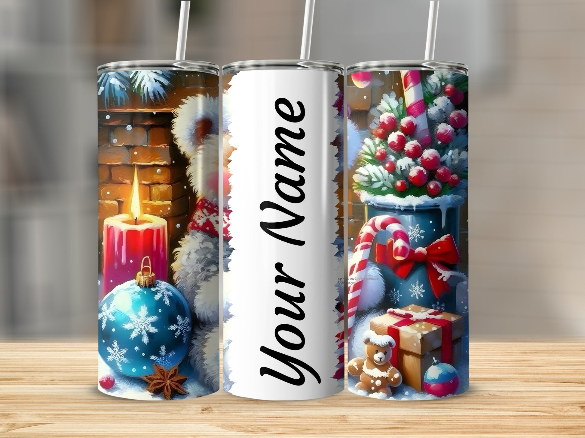 Personalized Christmas Candle and Gifts Tumbler