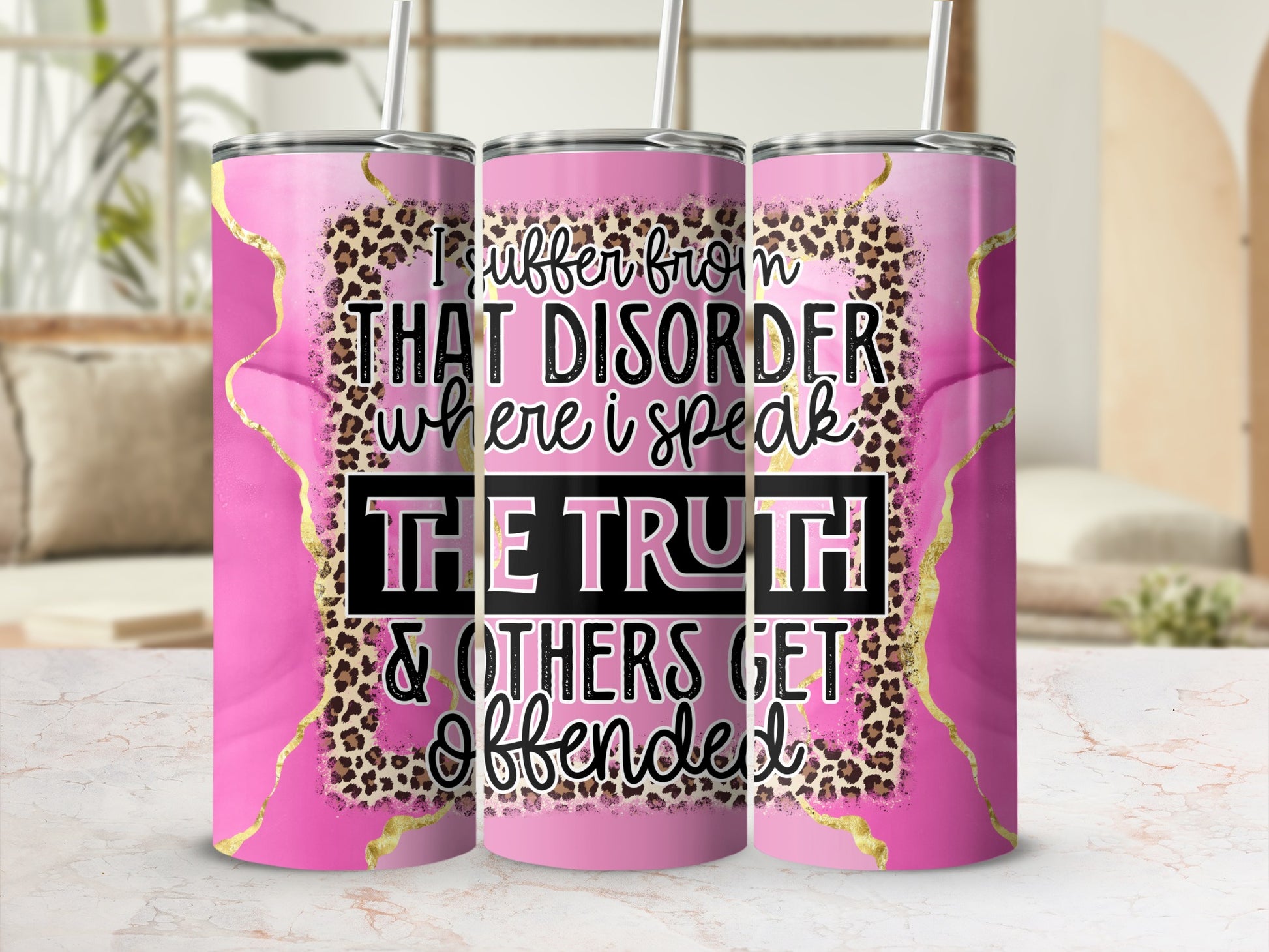 Speak Truth Get Offended Disorder Tumbler
Tumbler, Skinny Tumbler, Leopard Print, Pink Design, Gold Accents, Truth Quote, Funny Saying, Sarcastic Gift, Offended Quote, Bold Statement, Drinkware, Insulated Tumbler, Gift For Her, Women's Tumbler, Animal Print, Marble Style, Coffee Tumbler, Unique Gift, Attitude Quote, Pink Leopard