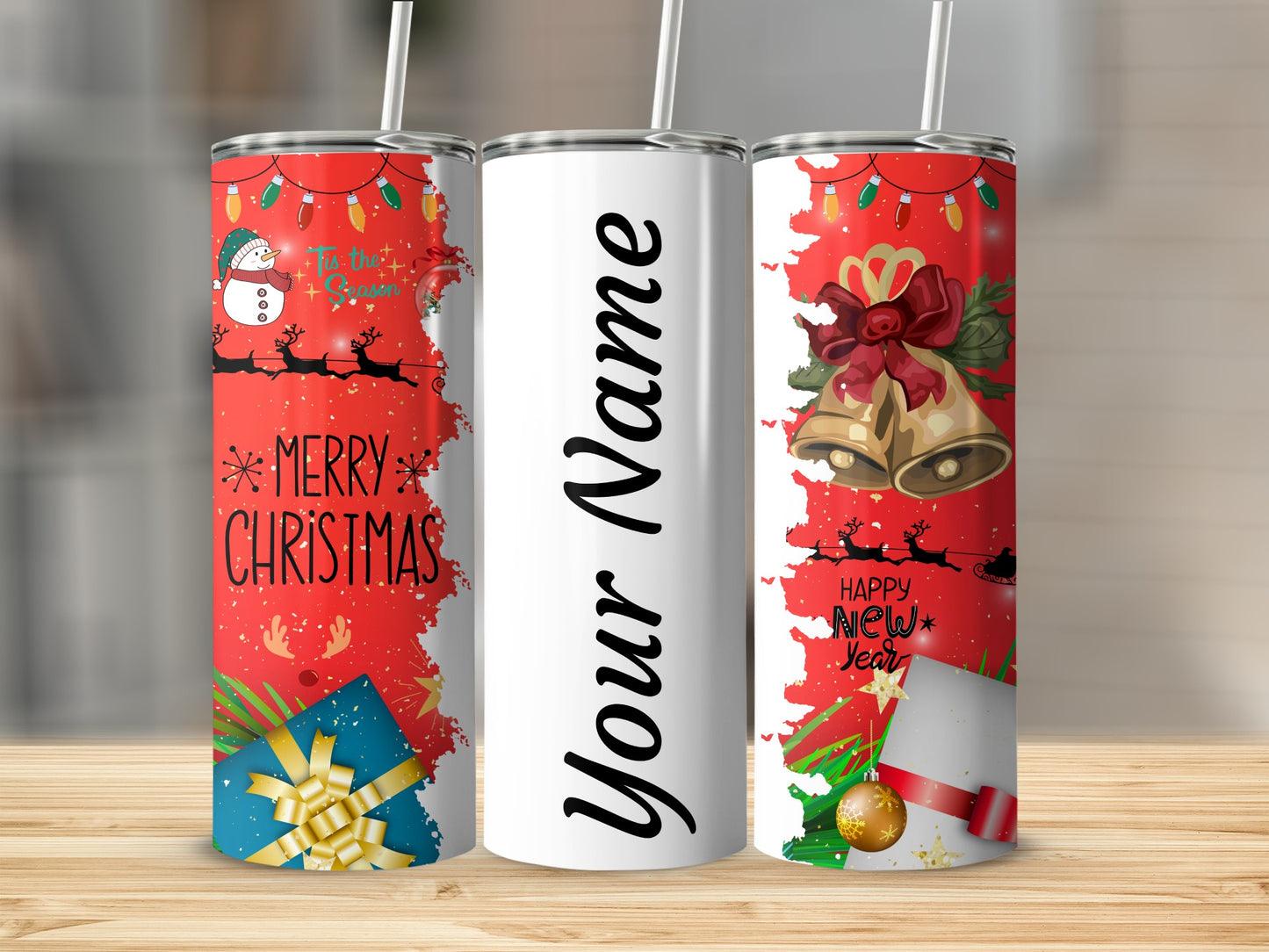 Personalized Christmas and New Year Tumbler