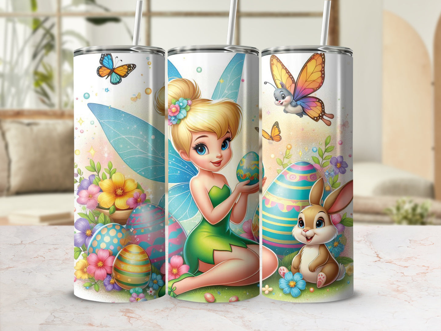 Enchanting Fairy Easter Bunny Butterflies Tumbler product type