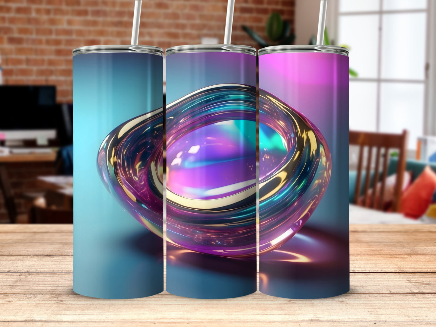 Vibrant Iridescent Abstract Swirl Design product type