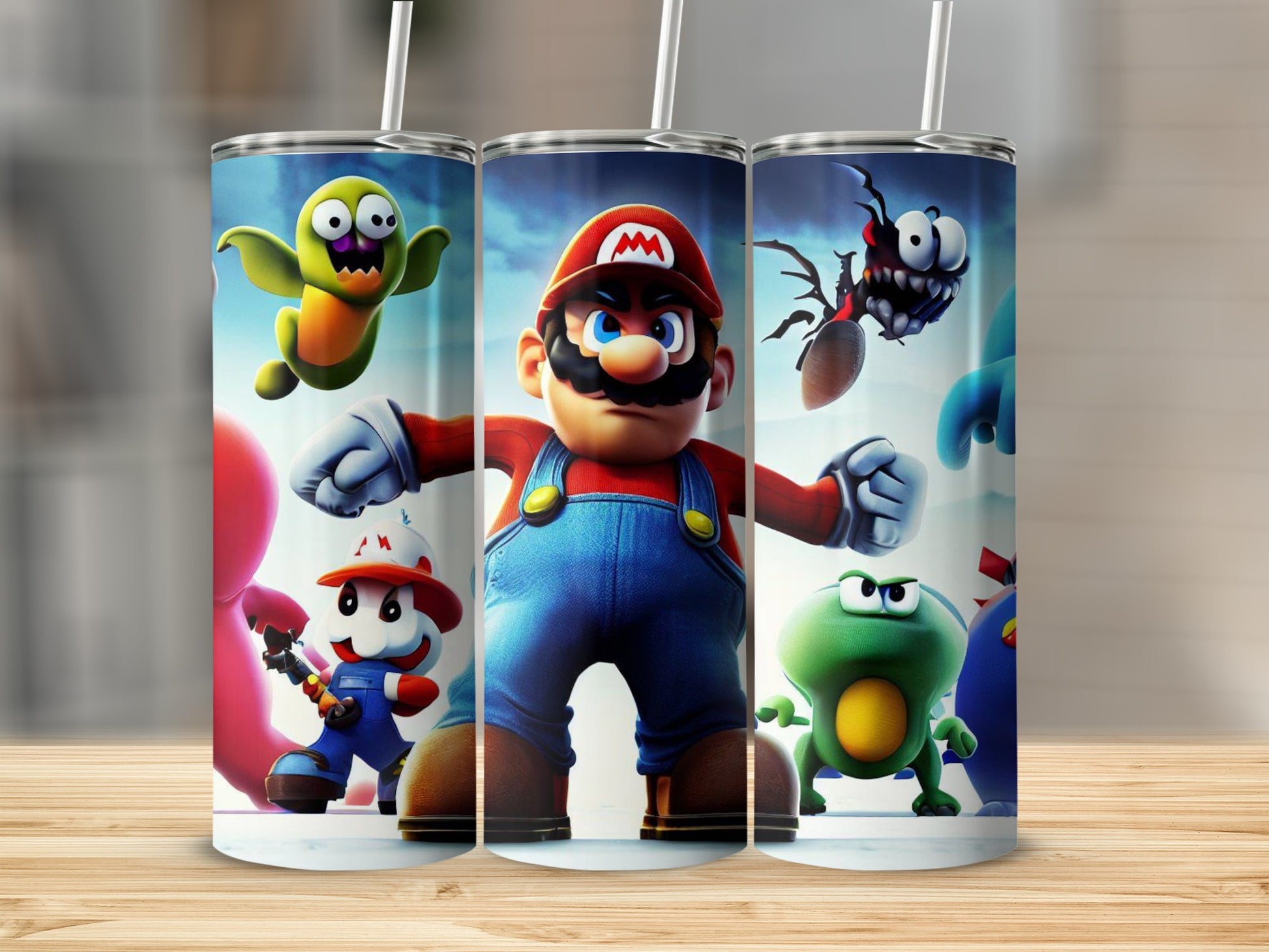 Colorful Cartoon Characters Tumbler for Kids or Adults