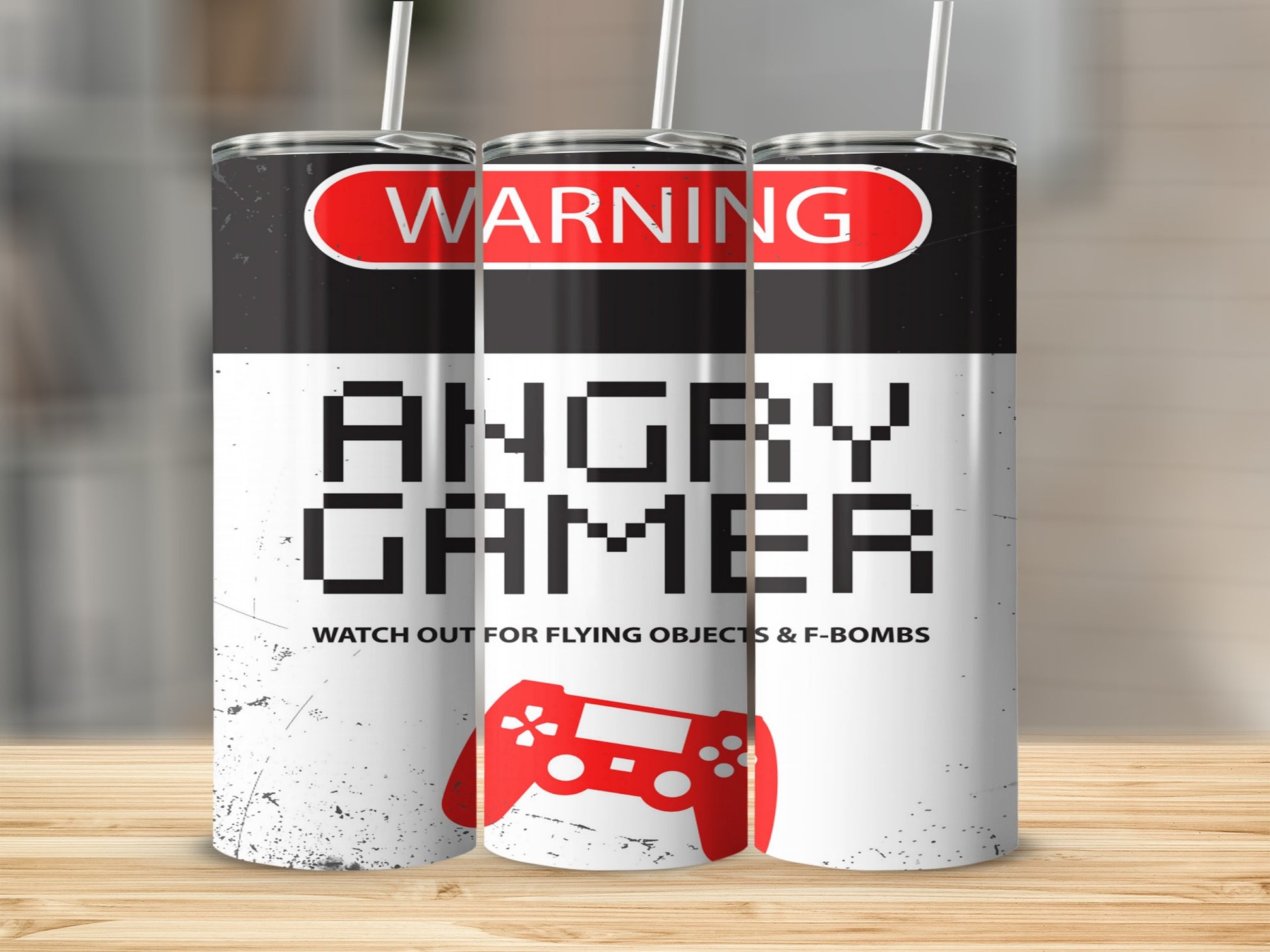 Warning Angry Gamer Watch Out For Flying Objects Product
