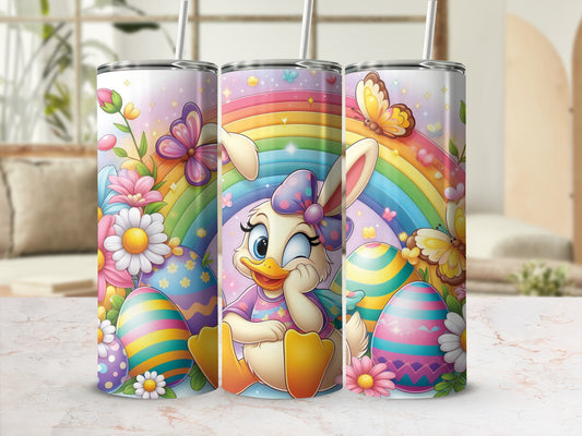 Winking duck bunny rainbow eggs flowers butterflies product type