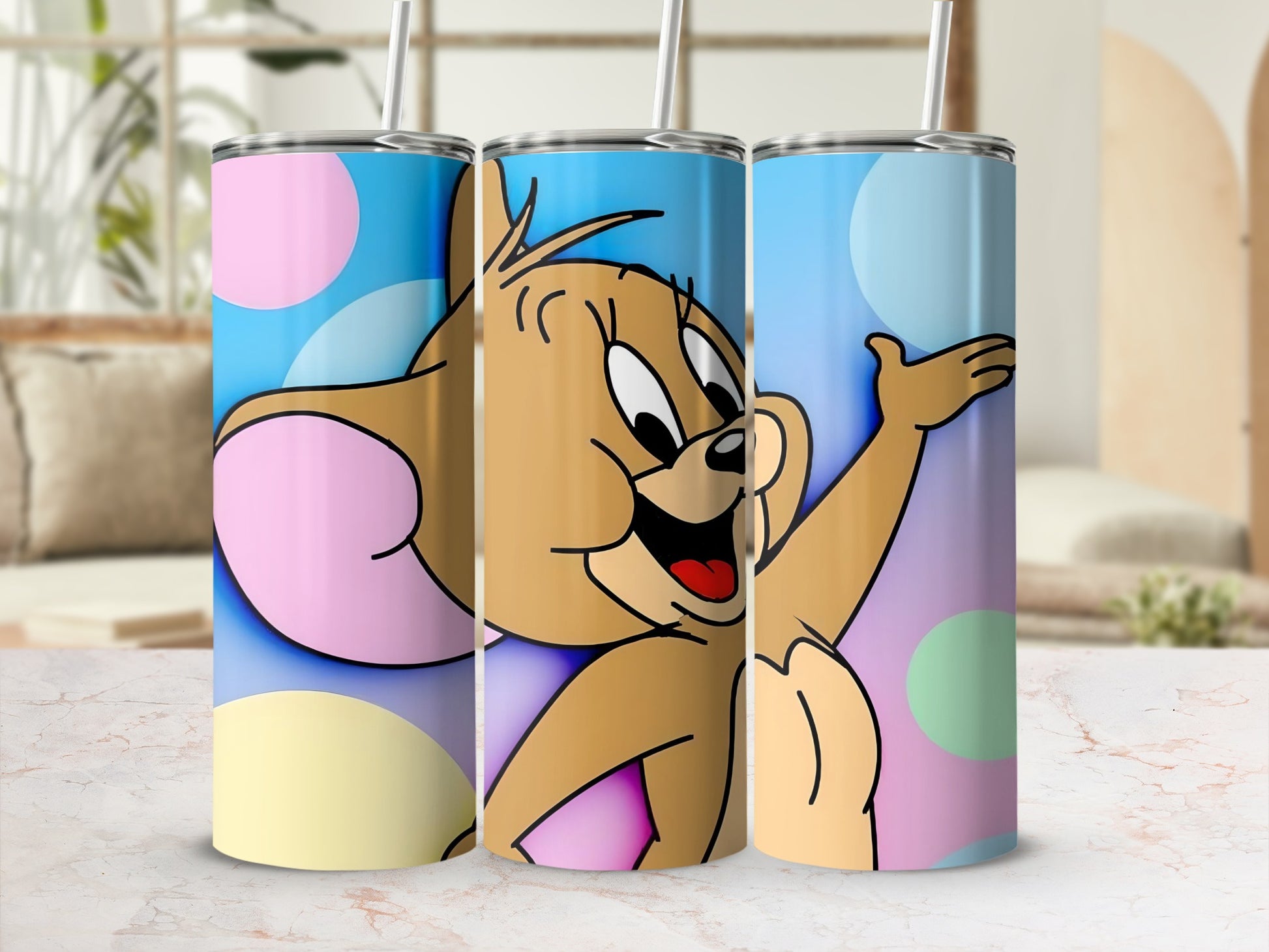 Cute Cartoon Character Themed Tumbler for Kids