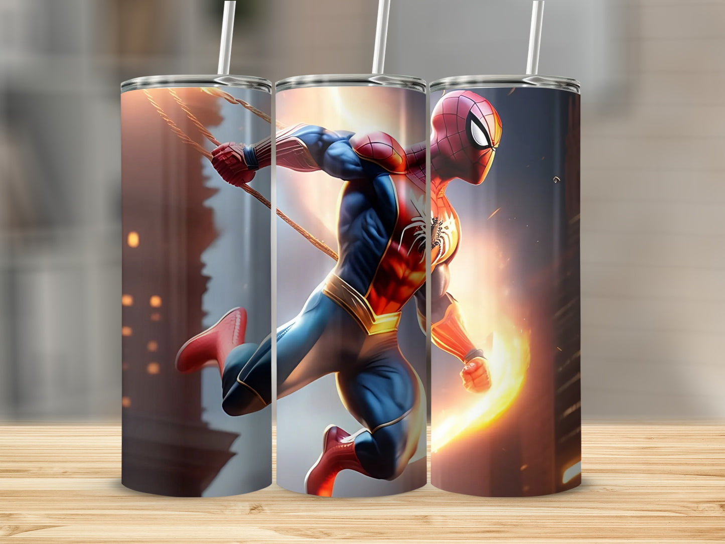 Marvel Superhero Action Tumbler with Straw