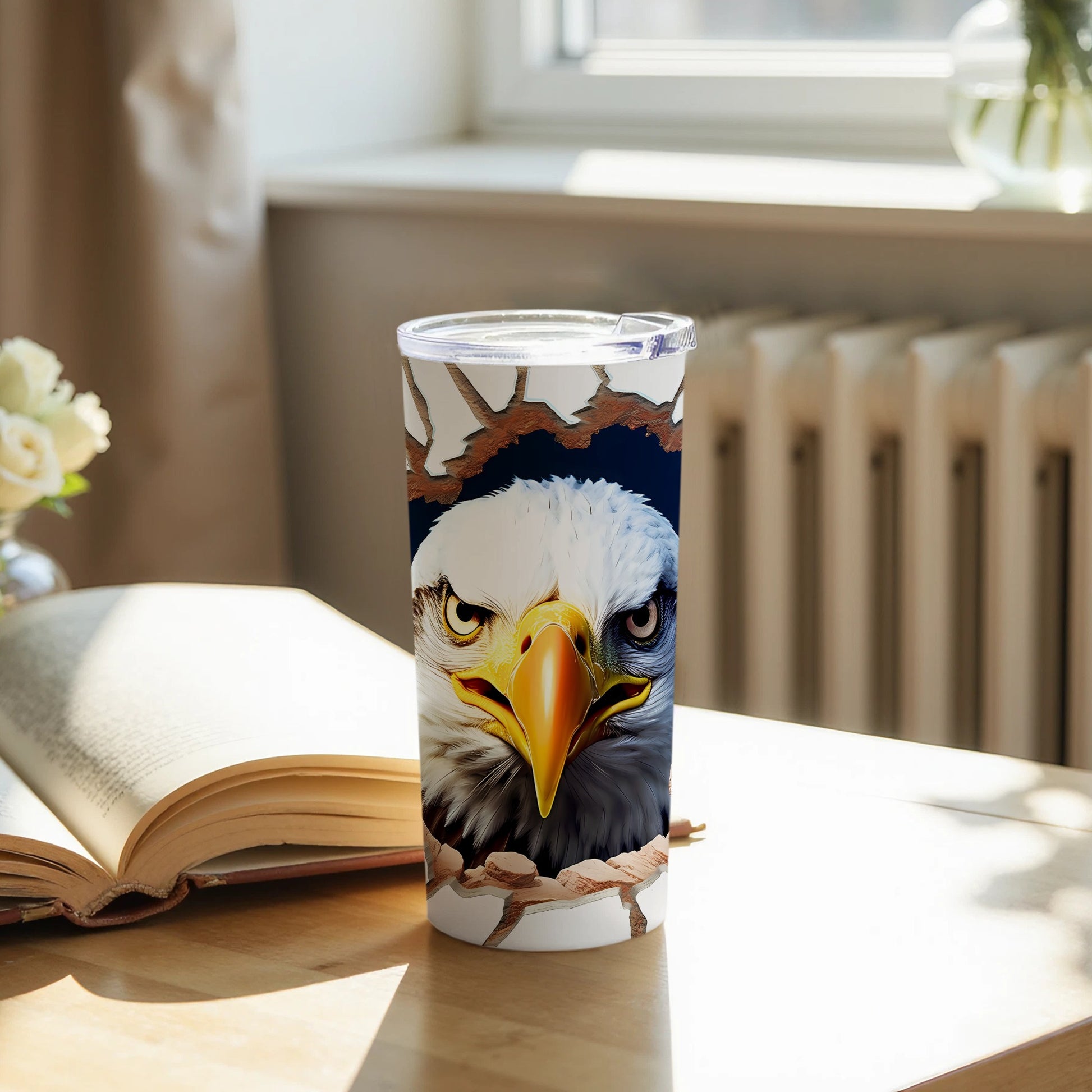 Powerful Bald Eagle Artwork Beverage Tumbler Product Type