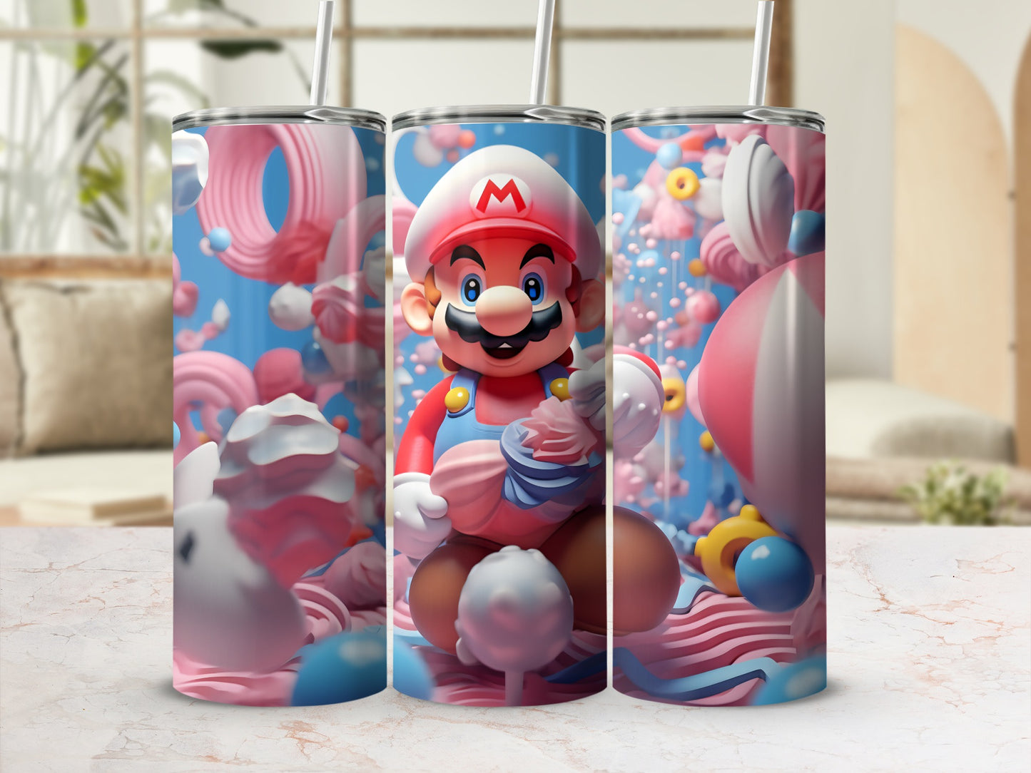 Colorful Character Tumbler with Whimsical Design