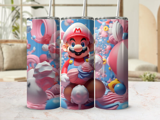 Colorful Character Tumbler with Whimsical Design