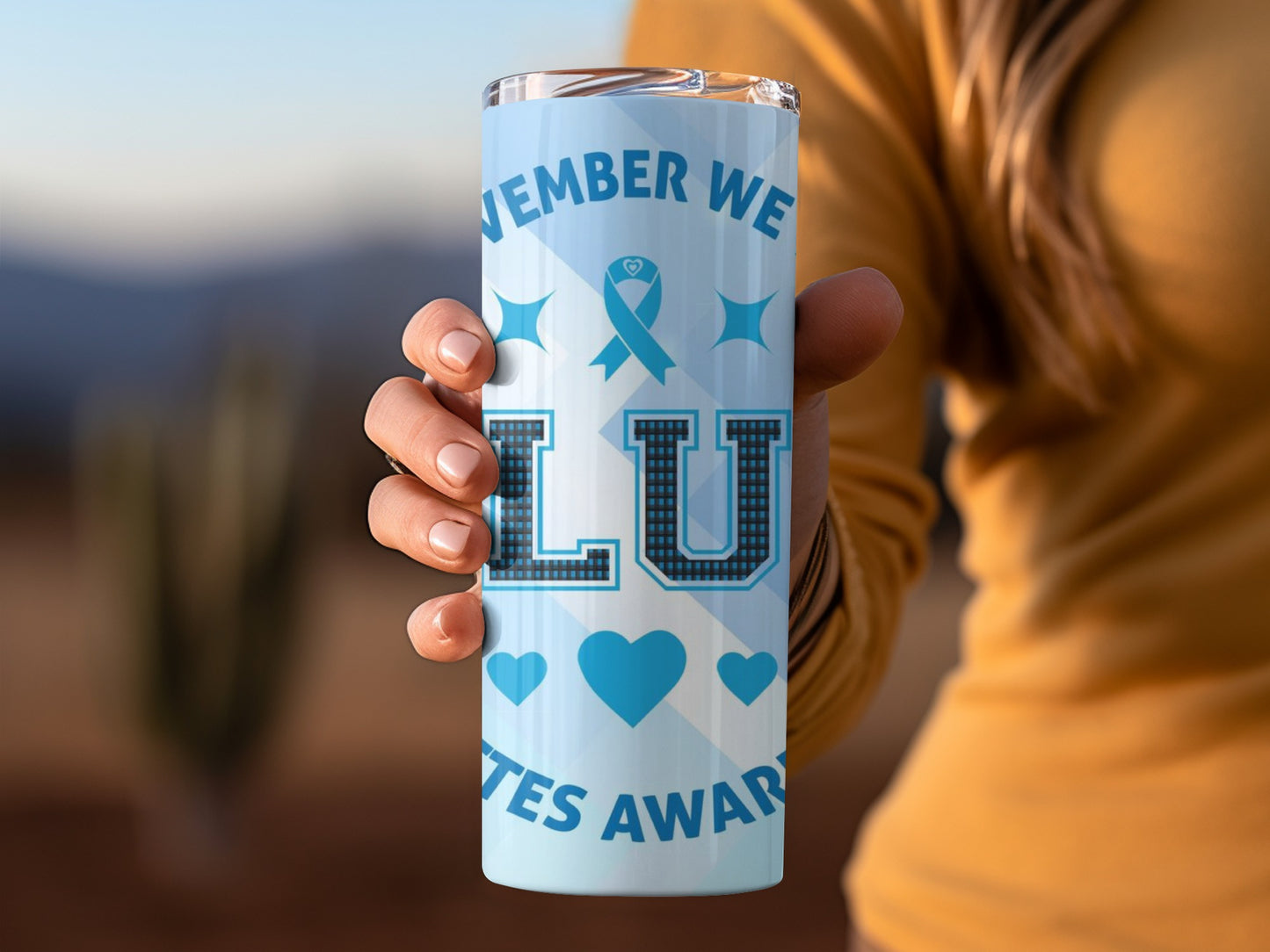 Remember We Blue Diabetes Awareness Tumbler