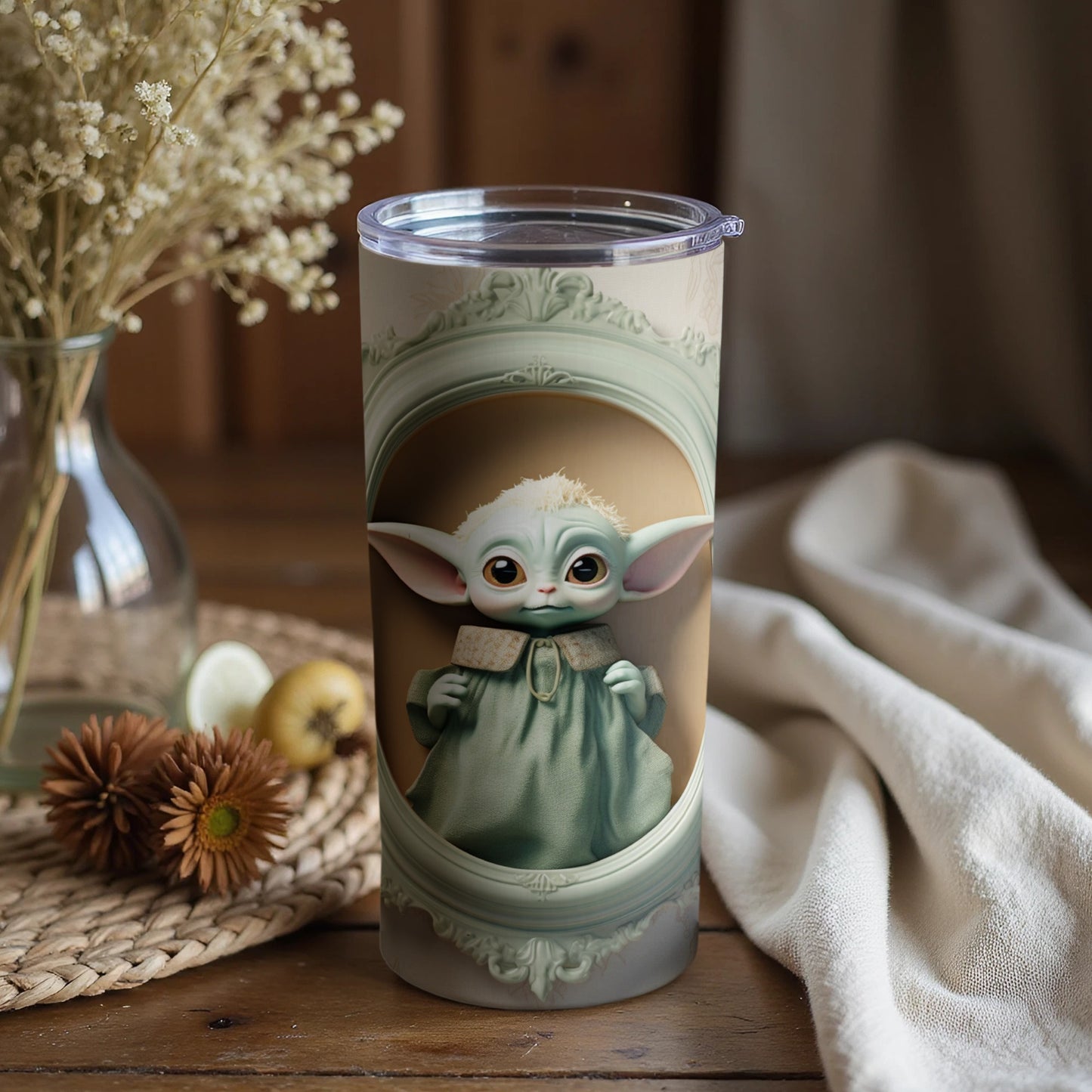 Adorable Baby Alien Character Insulated Tumbler Product