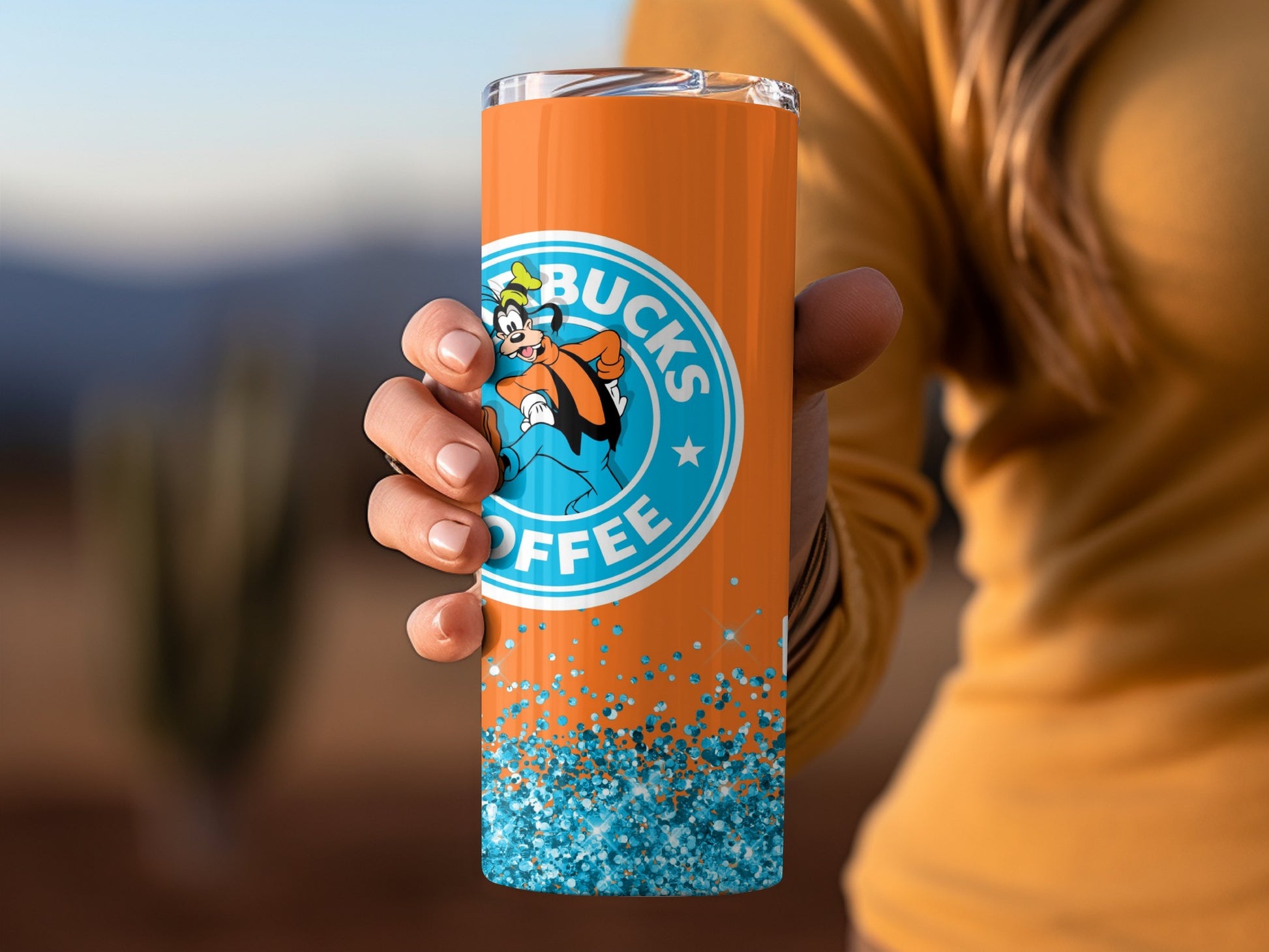 Funny Goofy Coffee Graphic Tumbler for Coffee Lovers