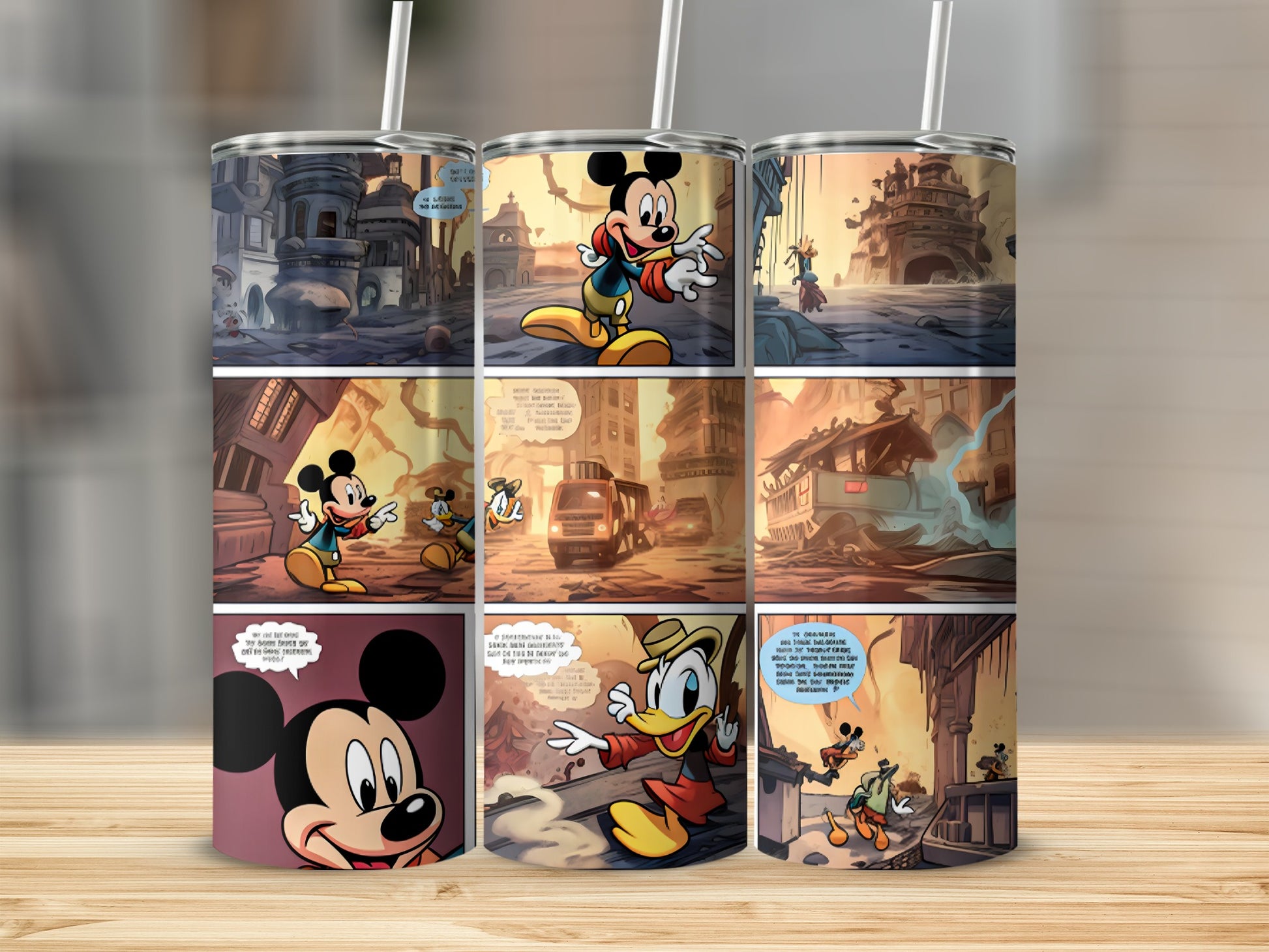 Mickey and Friends Comic Strip Travel Tumbler