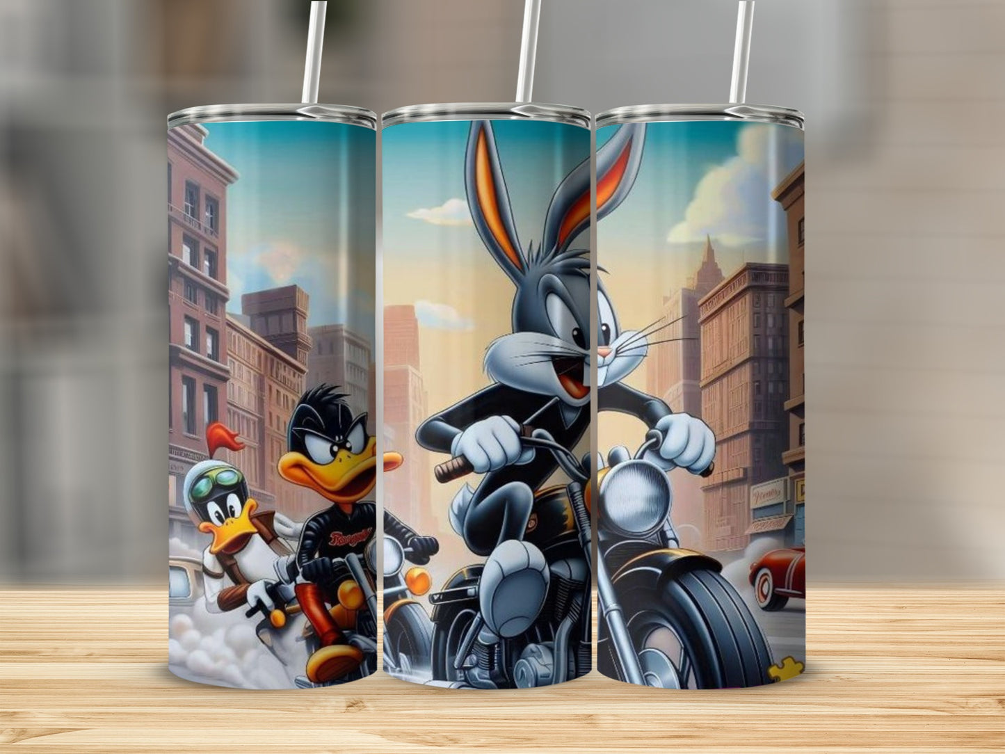 Animated City Adventures Character Travel Tumblers