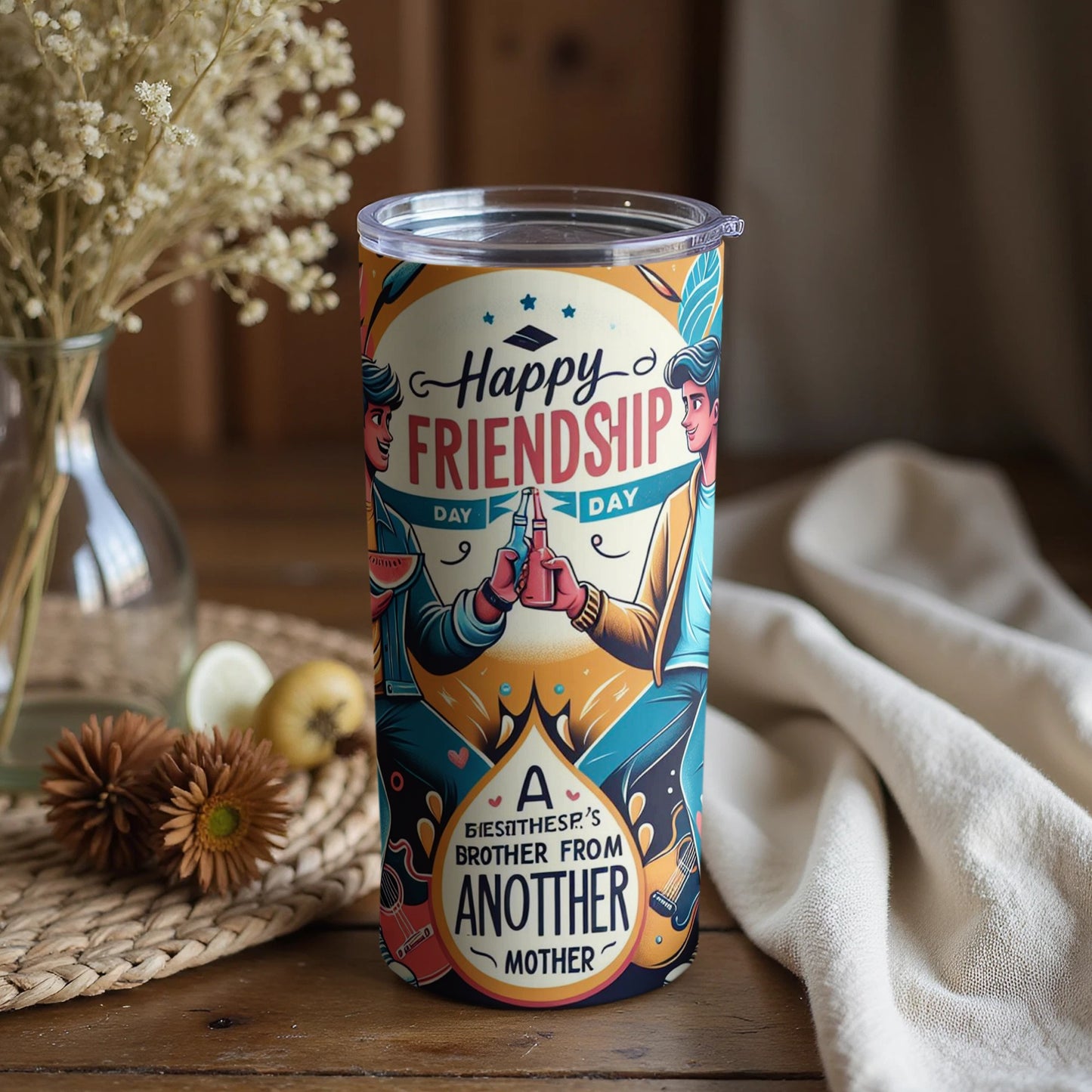 Happy Friendship Day Brother From Another Mother Tumbler