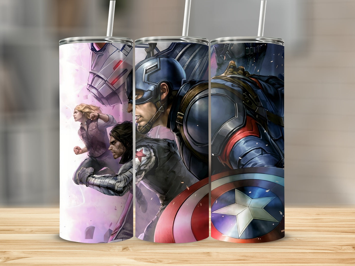Marvel Superhero Characters Insulated Tumbler Flask