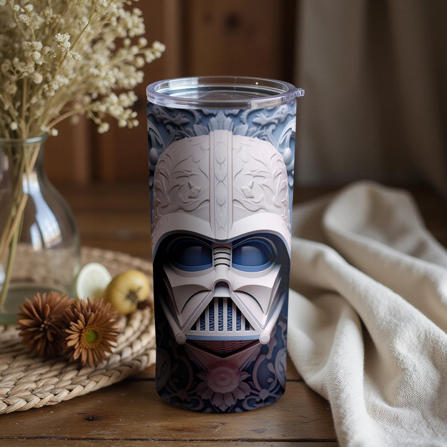 Intricately Designed Galactic Villain Tumbler