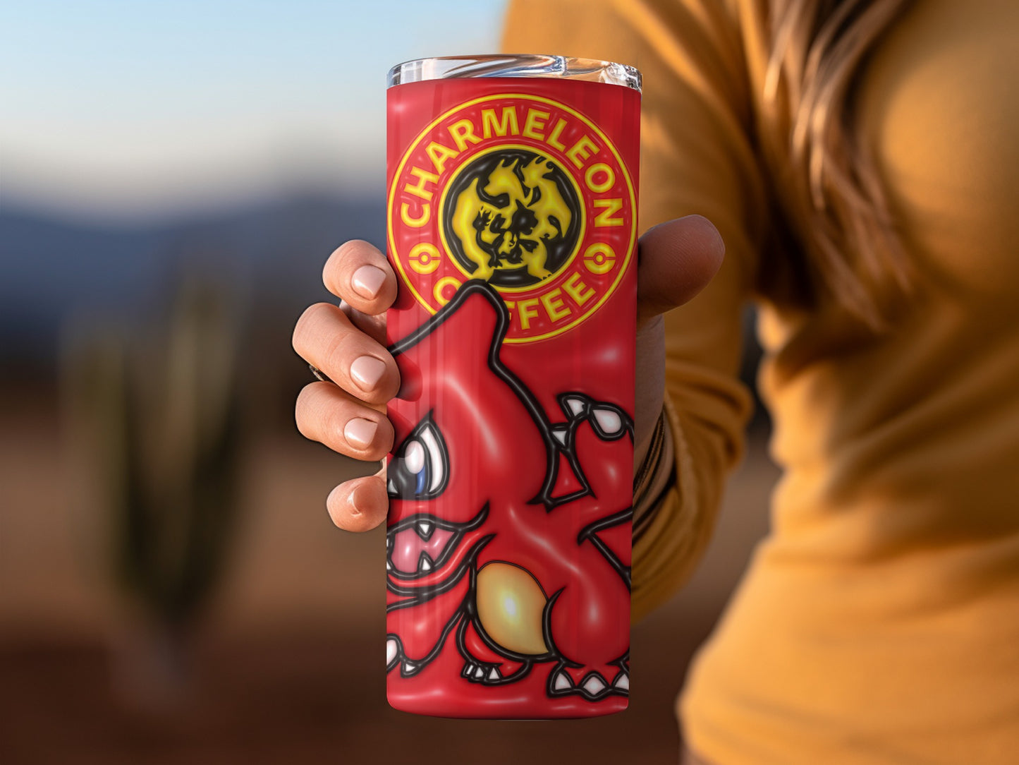 Charmeleon Coffee Themed Tumbler for Fans and Collectors