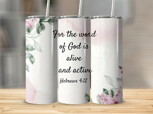 For the word of God is alive and active product
