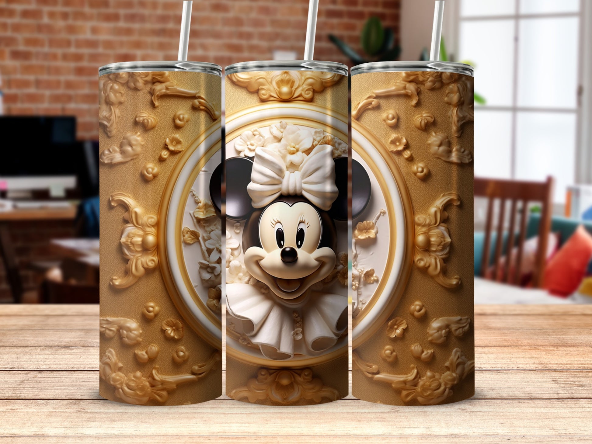 Classic Minnie Mouse Design Insulated Tumbler