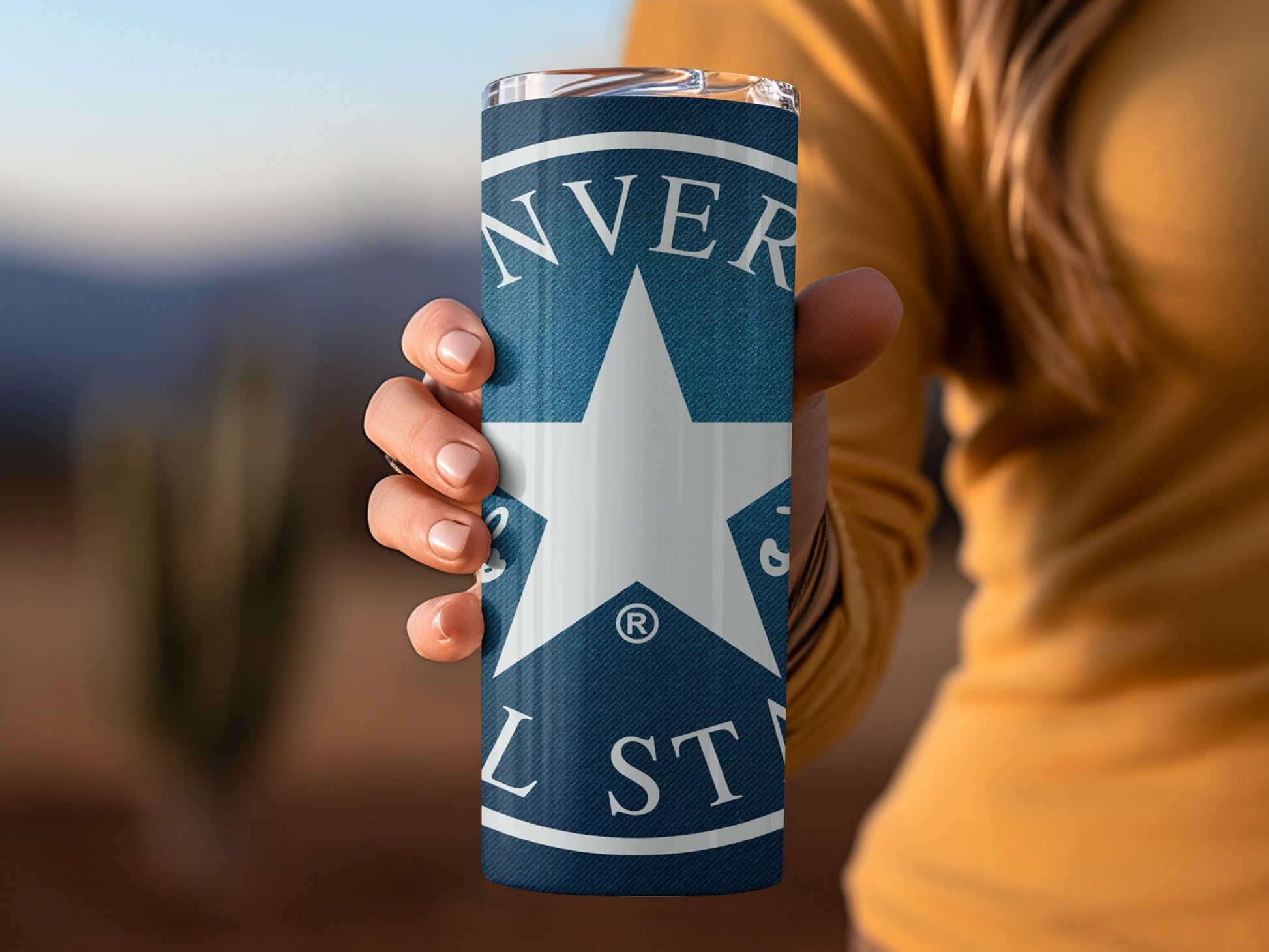 Stylish Denver Star Design Insulated Tumbler Cup