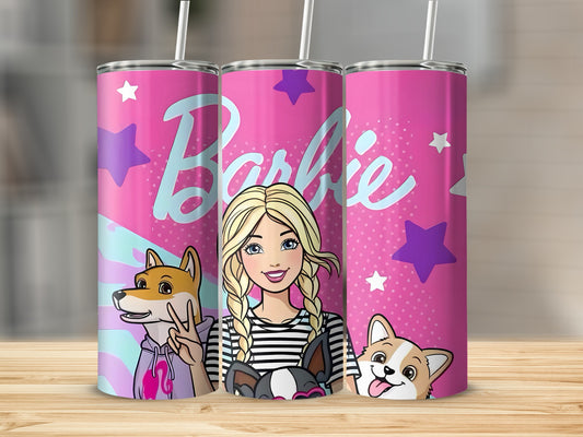 Barbie Dogs Stars Design Cute Cartoon Character Tumblers
