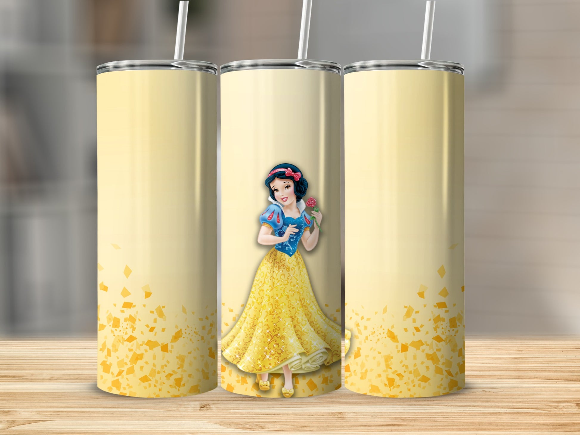 Snow White with Yellow Dress Tumbler Product