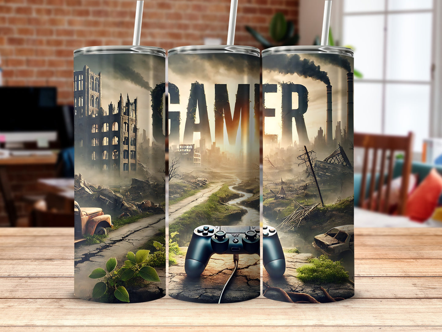 Gamer Apocalypse Design Double-Walled Insulated Tumbler