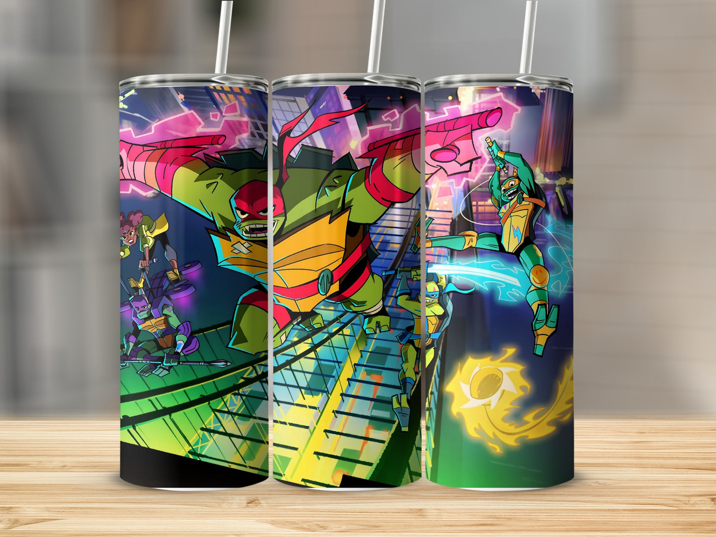 Vibrant Superheroes Themed Travel Tumbler for Fans