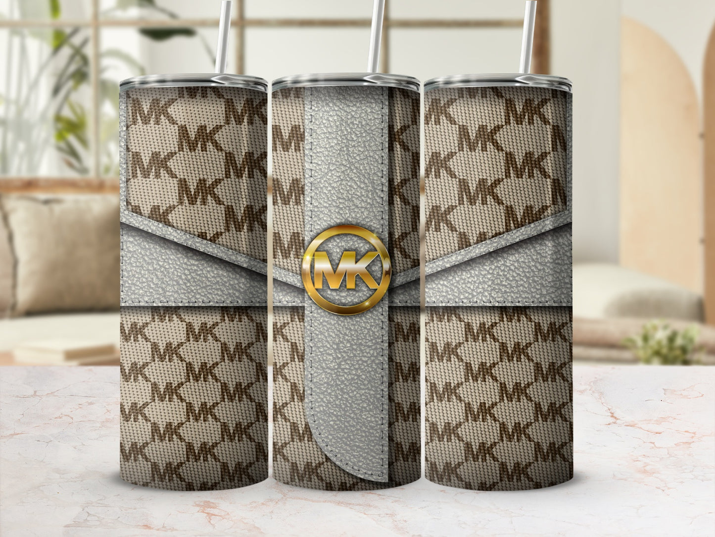 Stylish Patterned Designer Inspired Tumbler