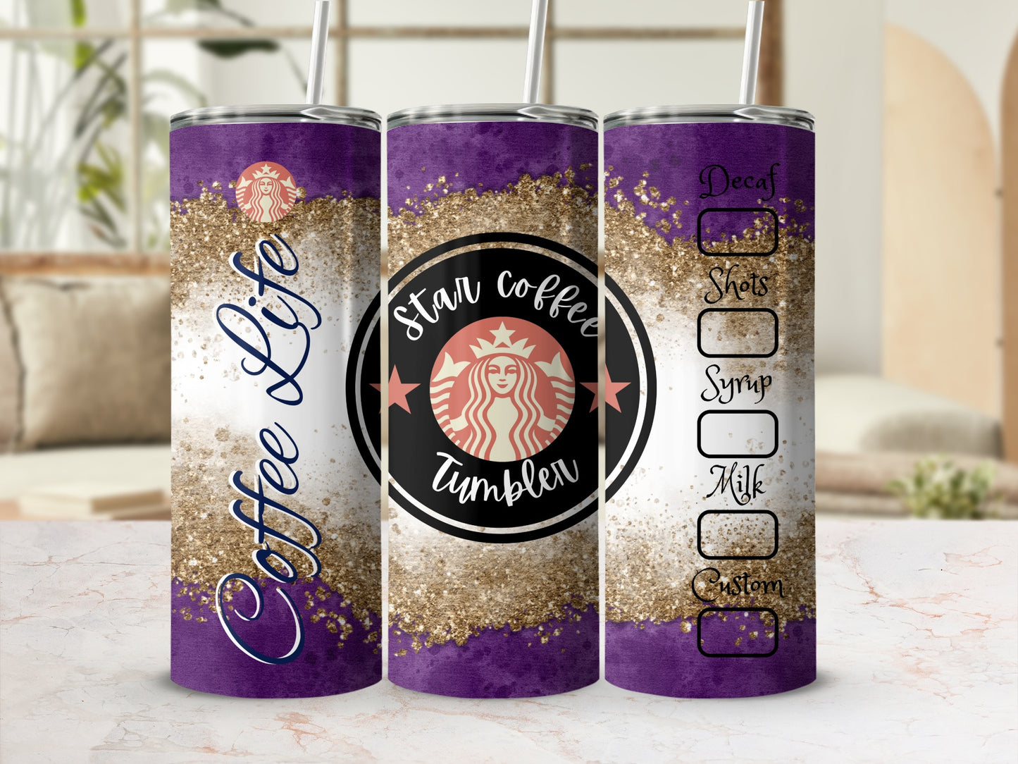 Coffee Life Star Coffee Tumbler for Beverage Lovers