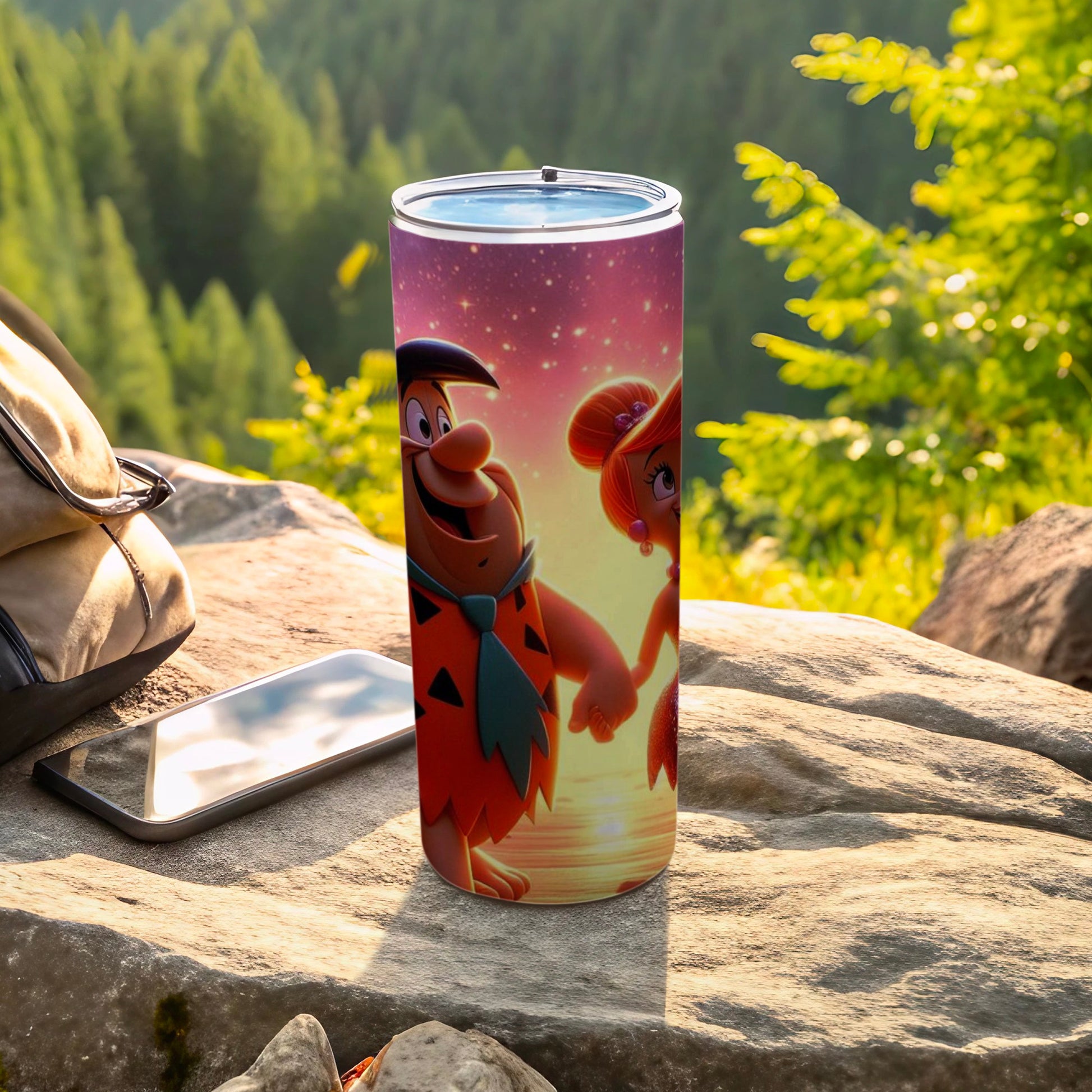 Flintstones Cartoon Theme Tumbler for Outdoor Adventures