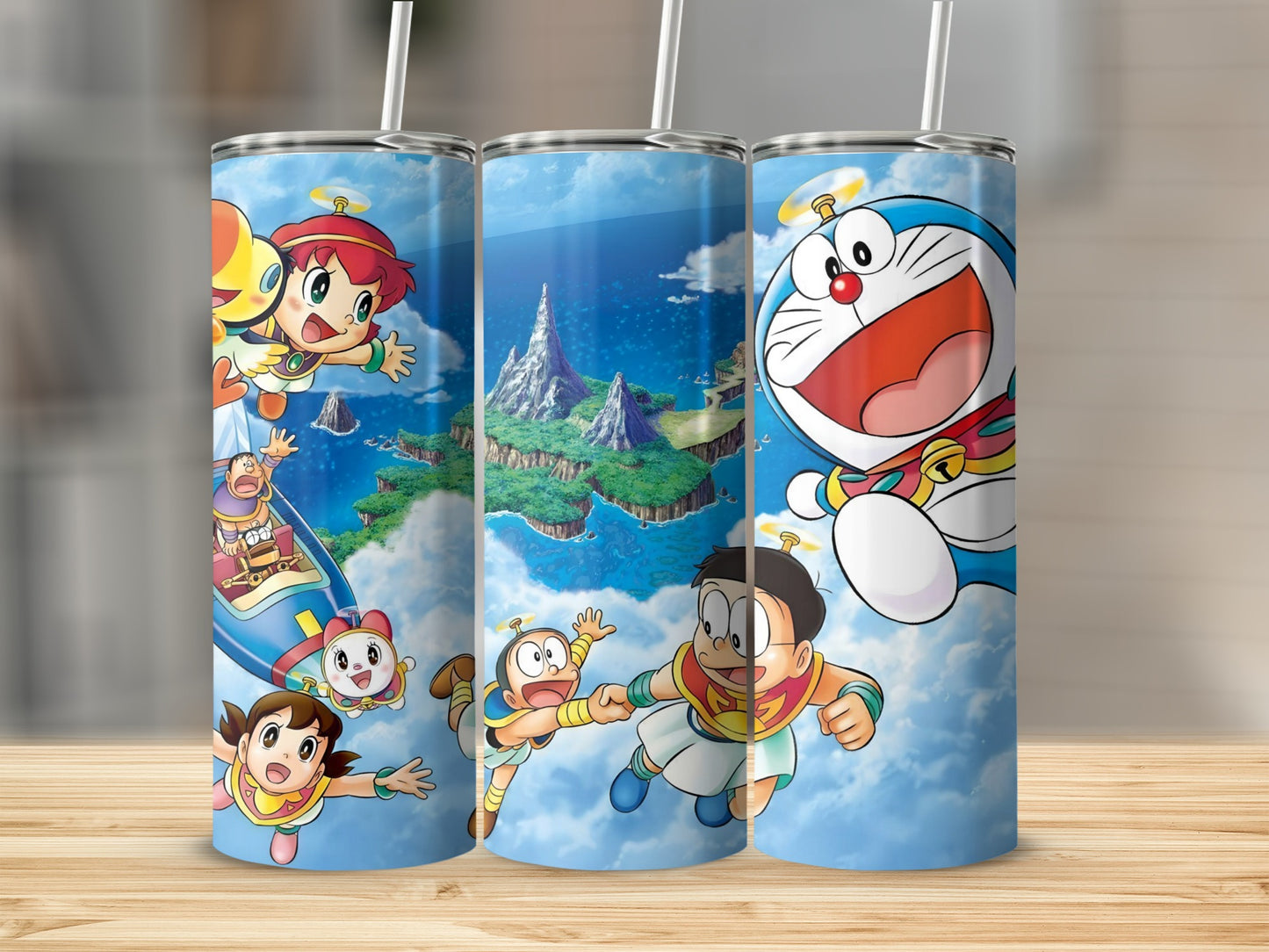 Exciting Cartoon Character Adventure Themed Tumbler