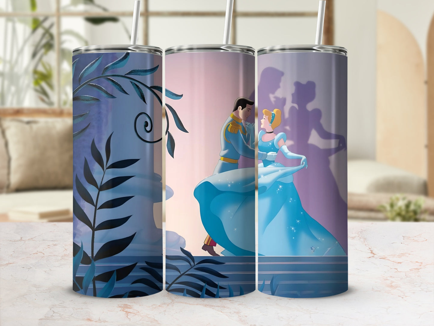 Enchanted Dance Theme Insulated Tumbler with Straw