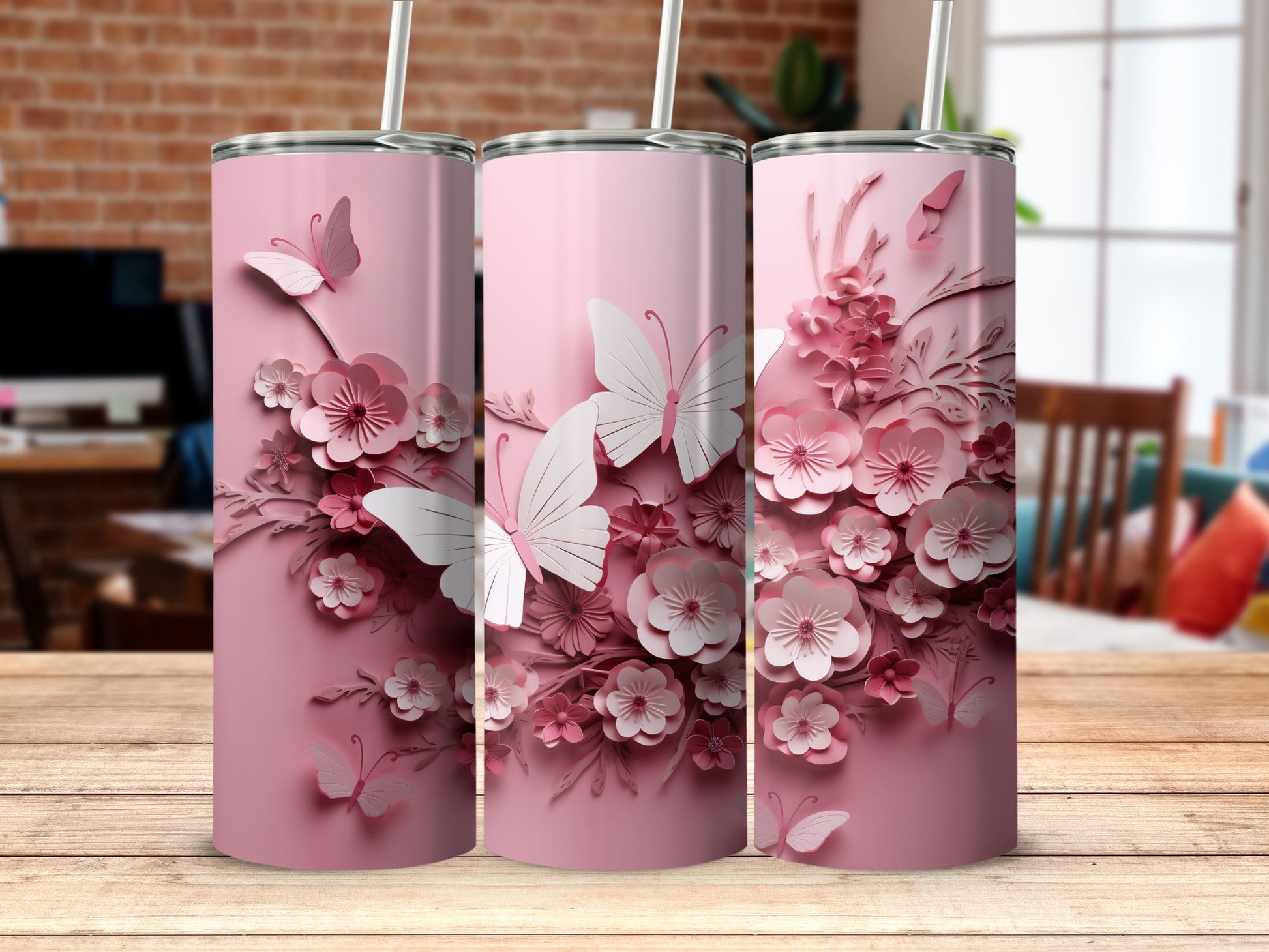 Pink Butterfly Flowers Layered Design Tumbler product type
Pink Tumbler
Butterfly Design
Floral Pattern
3D Effect
Layered Flowers
Paper Cut Style
Spring Design
Feminine Gift
Elegant Tumbler
Pink Butterflies
Flower Tumbler
Custom Tumbler
Drinkware
Insulated Tumbler
Tumbler With Straw
Gift For Her
Aesthetic Tumbler
Tumbler Wrap
Sublimation Design
Beautiful Tumbler