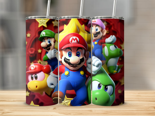 Colorful Super Mario Characters Drinkware Cup