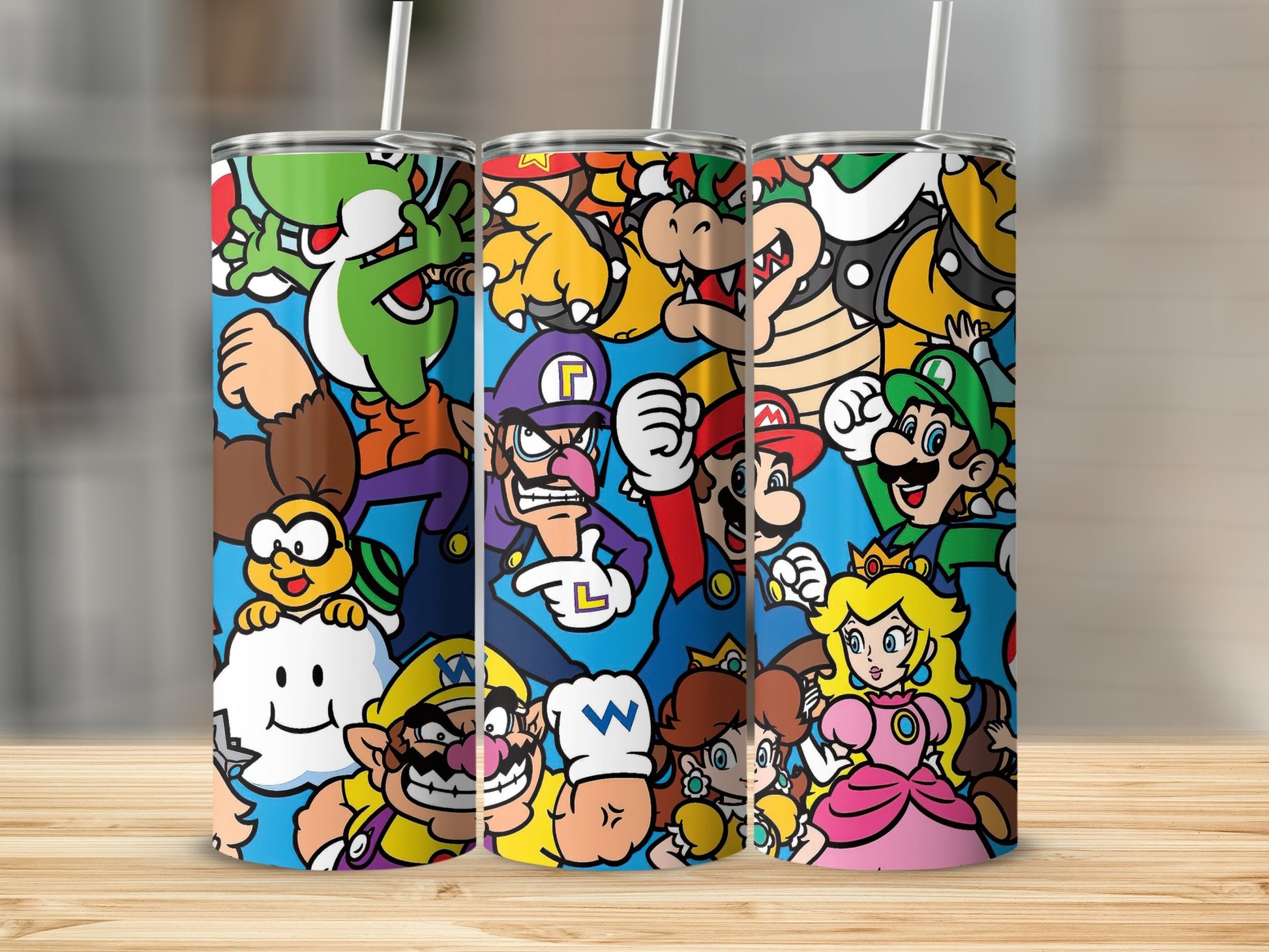 Colorful Cartoon Characters Design Tumbler Product