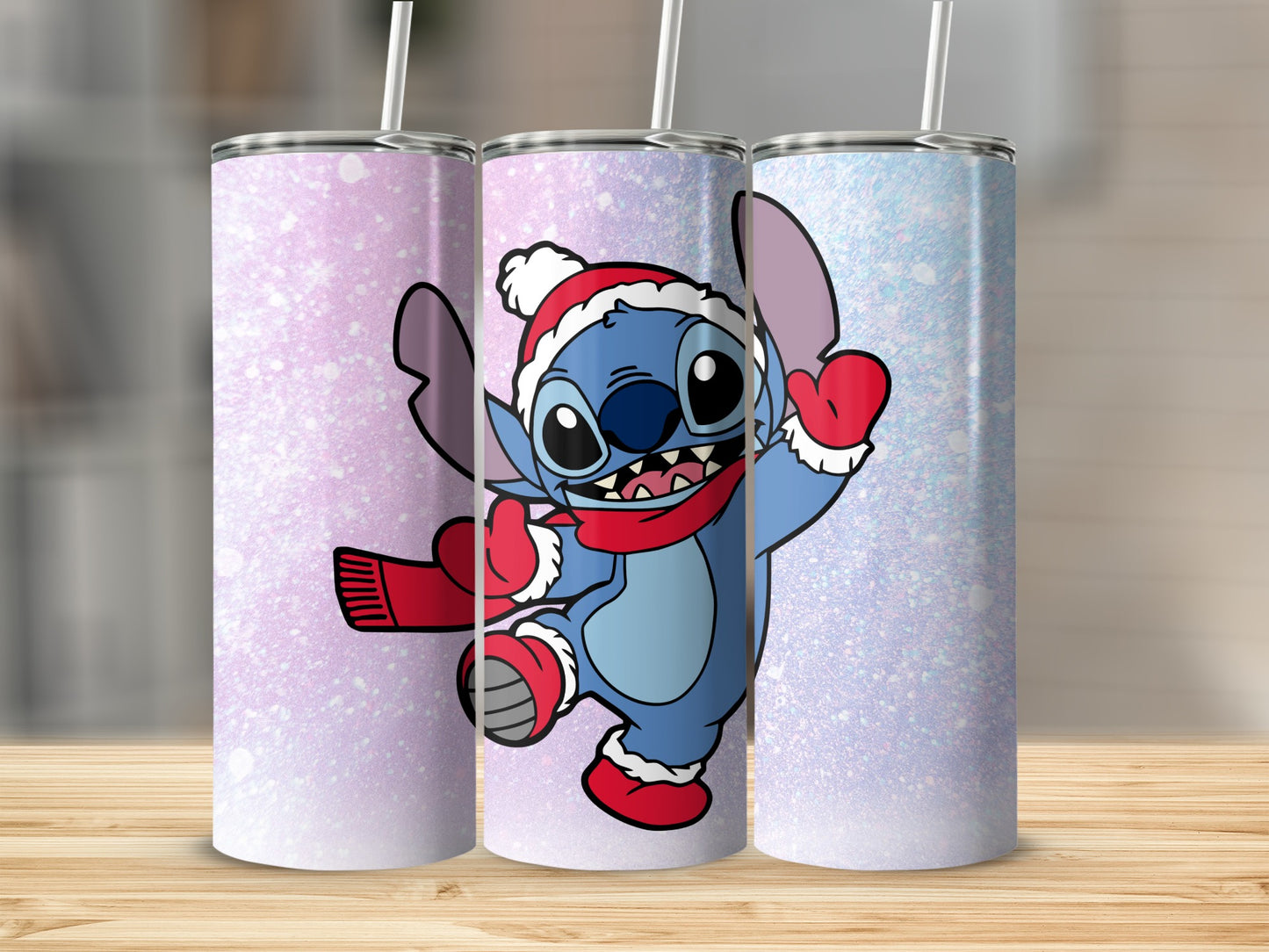 Santa Hat Stitch Tumbler Perfect for Holiday Drinkware