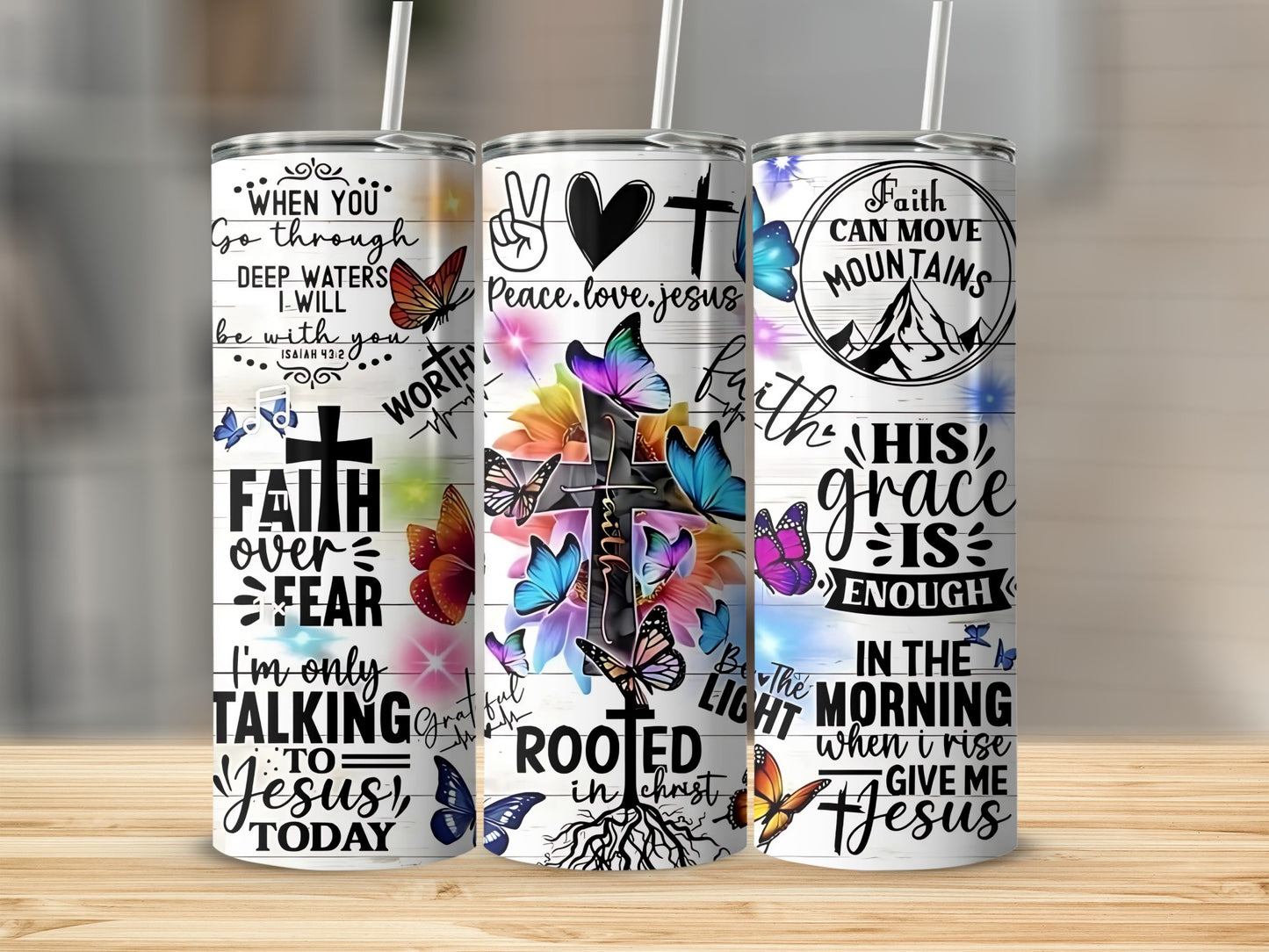 Inspirational Faith and Jesus Tumbler Collection