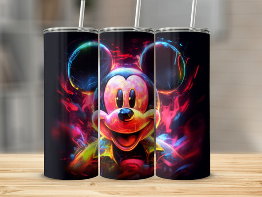 Vibrant Colorful Animated Cartoon Character Tumbler