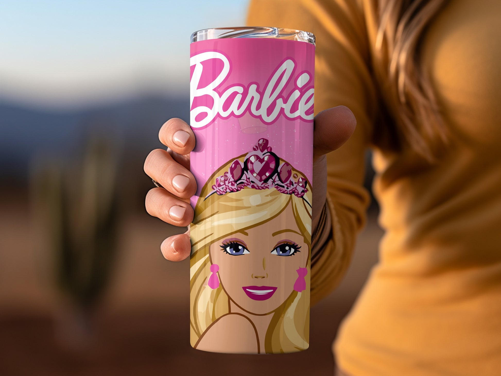 Barbie Pink Princess Themed Tumbler for All Ages