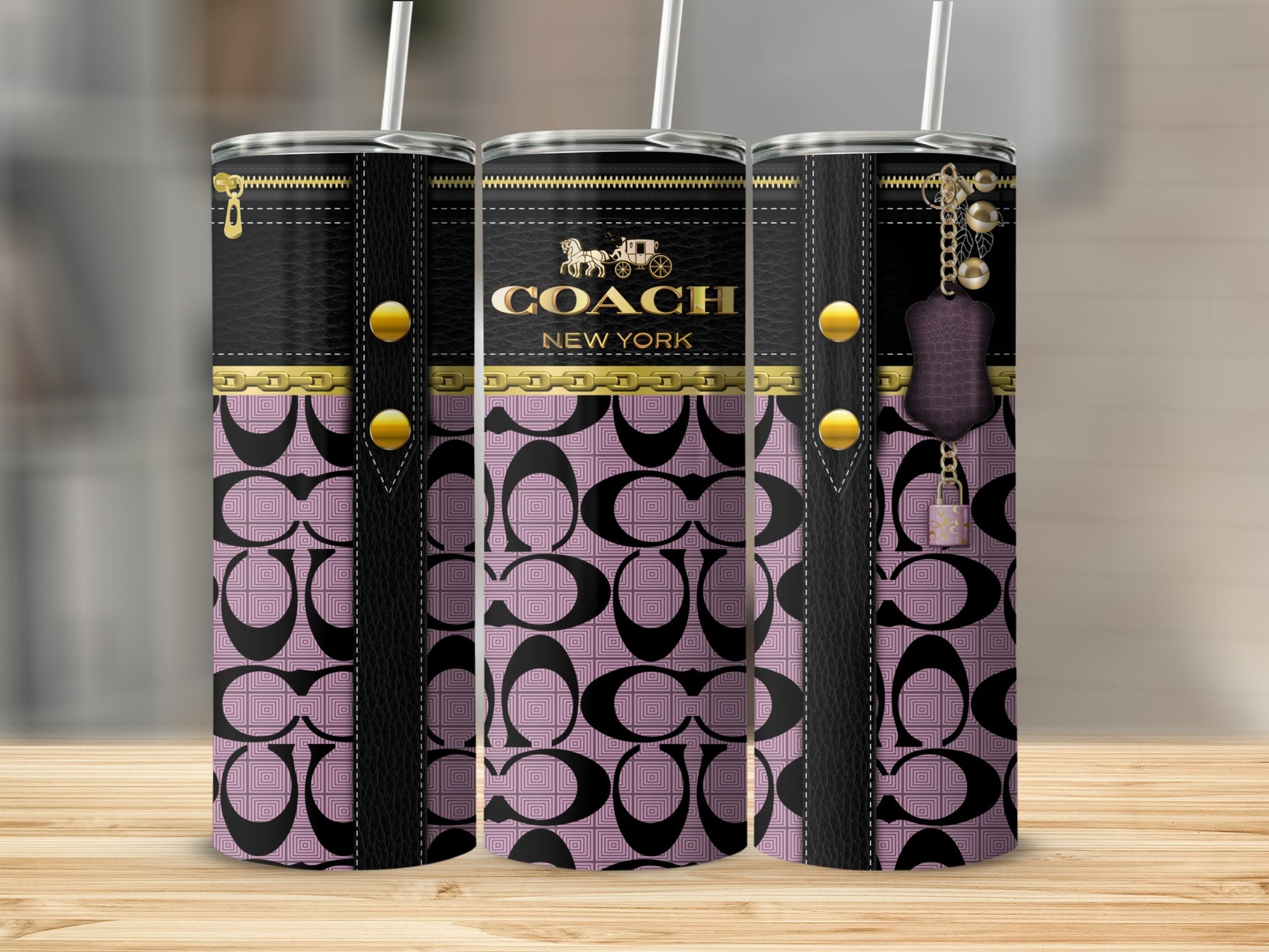 Luxury Designer New York Patterned Tumbler 20oz Cup
