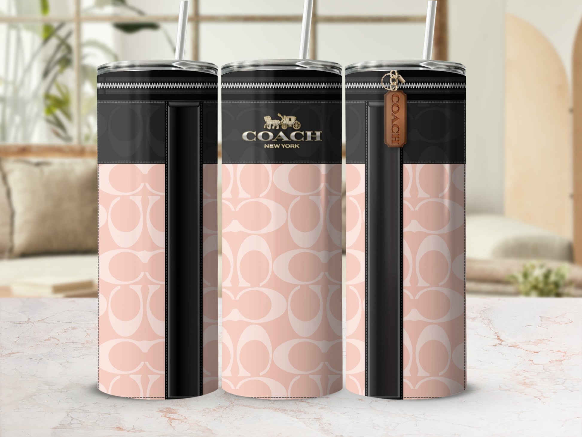 Stylish Designer Water Bottles with Signature Prints