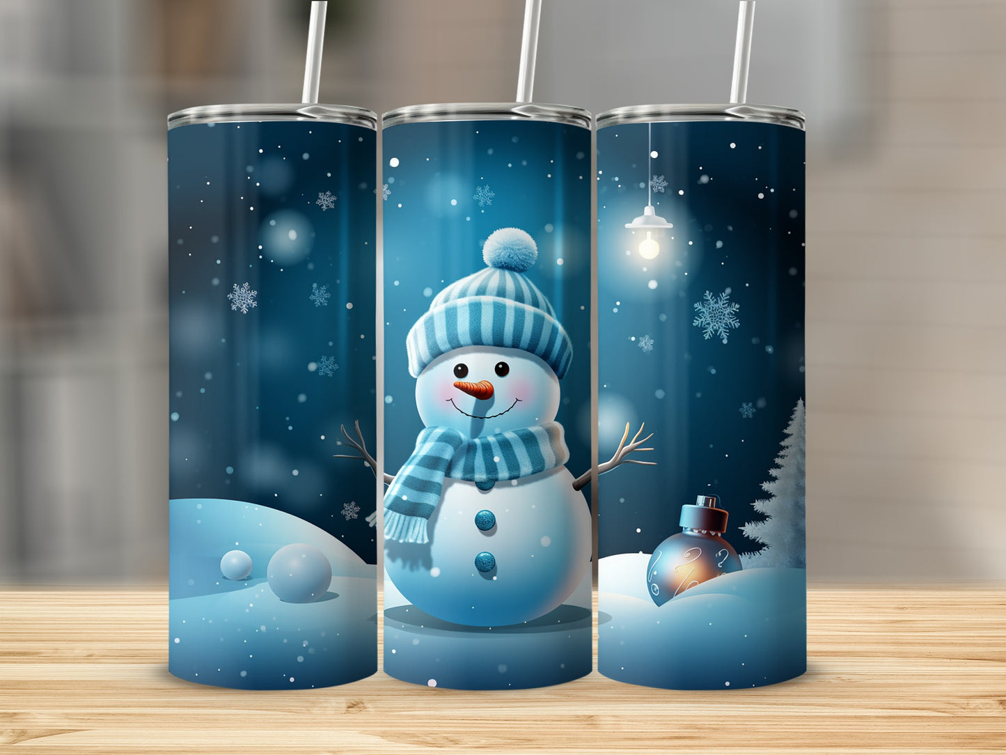 Frosty Snowman in Winter Wonderland Tumbler Product