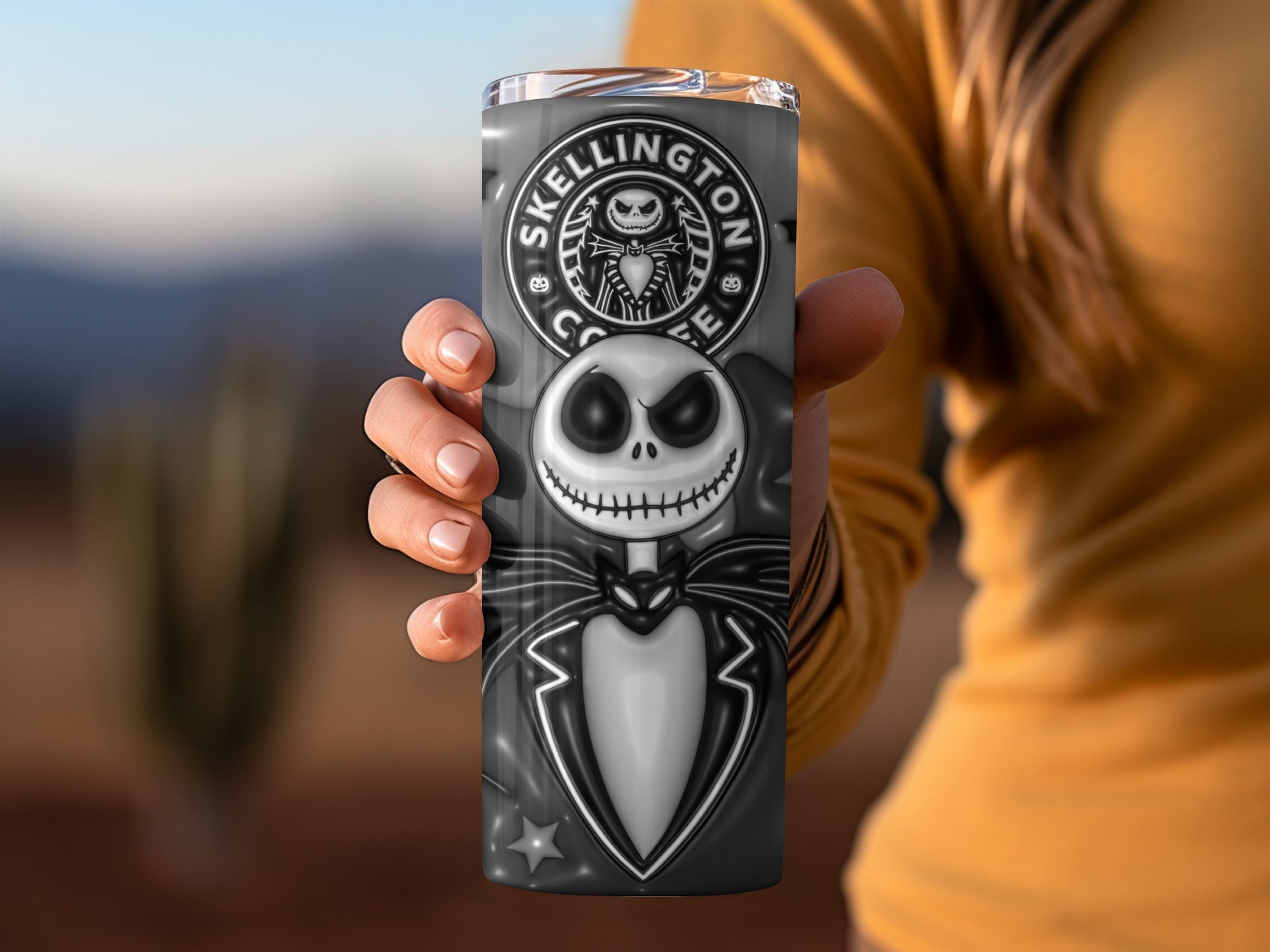 Skellington Coffee Design Travel Tumbler Drinkware