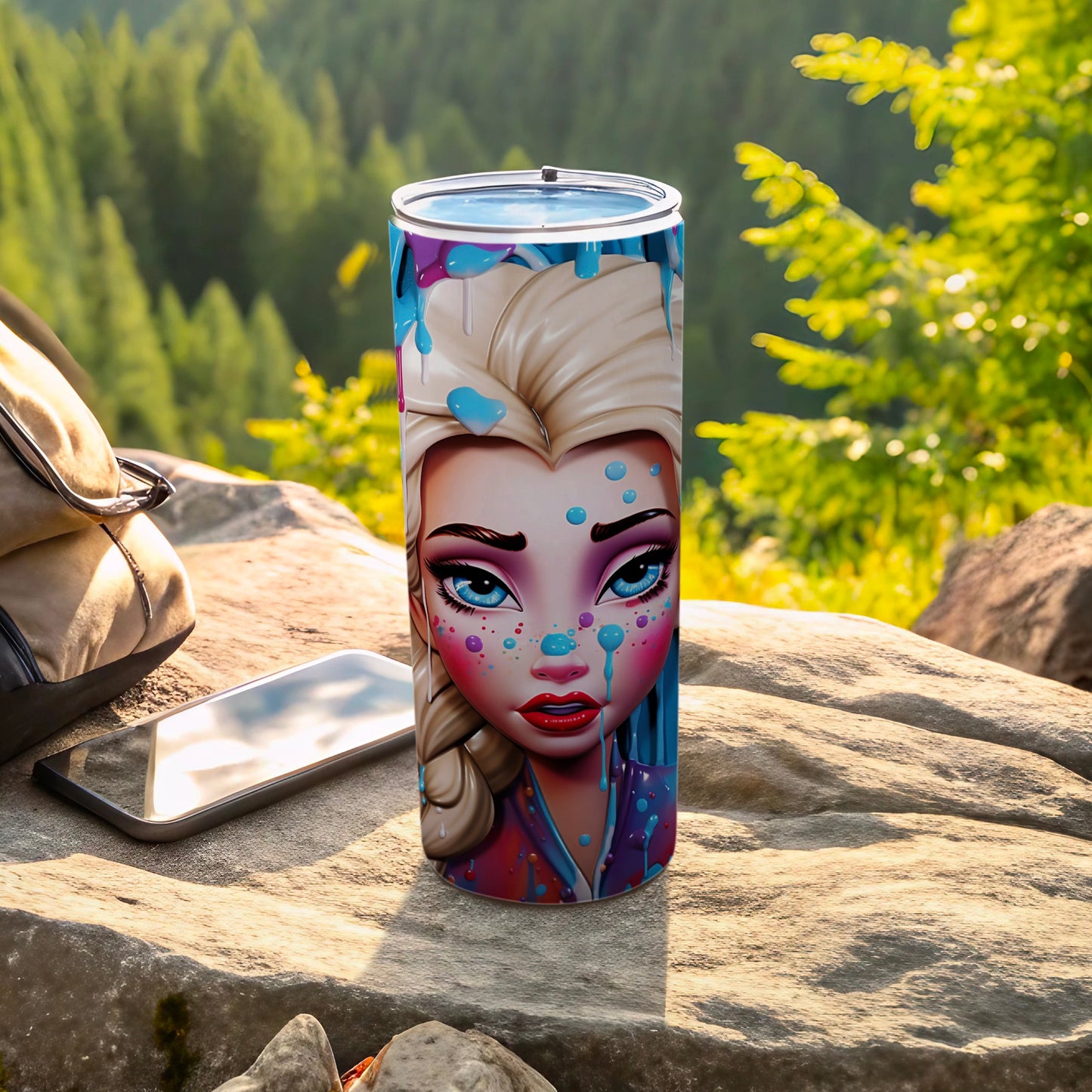 Colorful Character Art Design Stainless Steel Tumbler