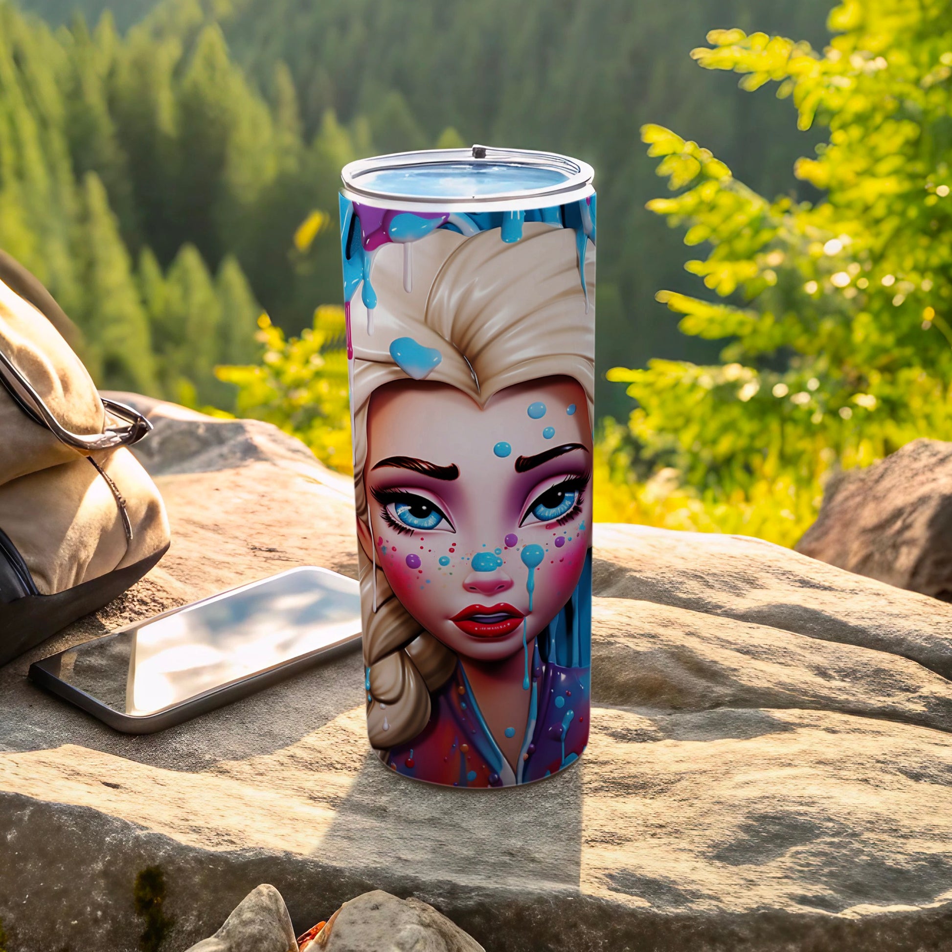 Colorful Character Art Design Stainless Steel Tumbler